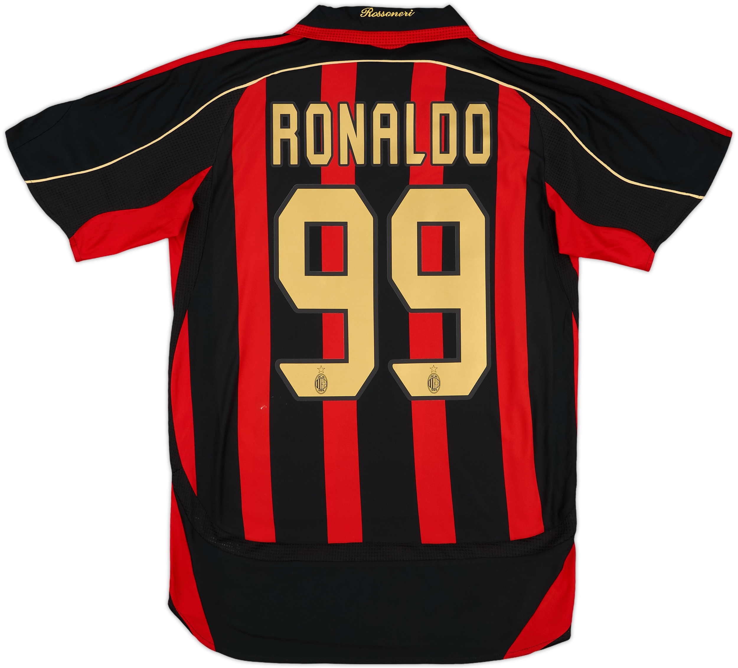ACミラン Ronaldo 99 シャツ M 2006-07 AC Milan Home Shirt Ronaldo #99 - 8/10 - (M)