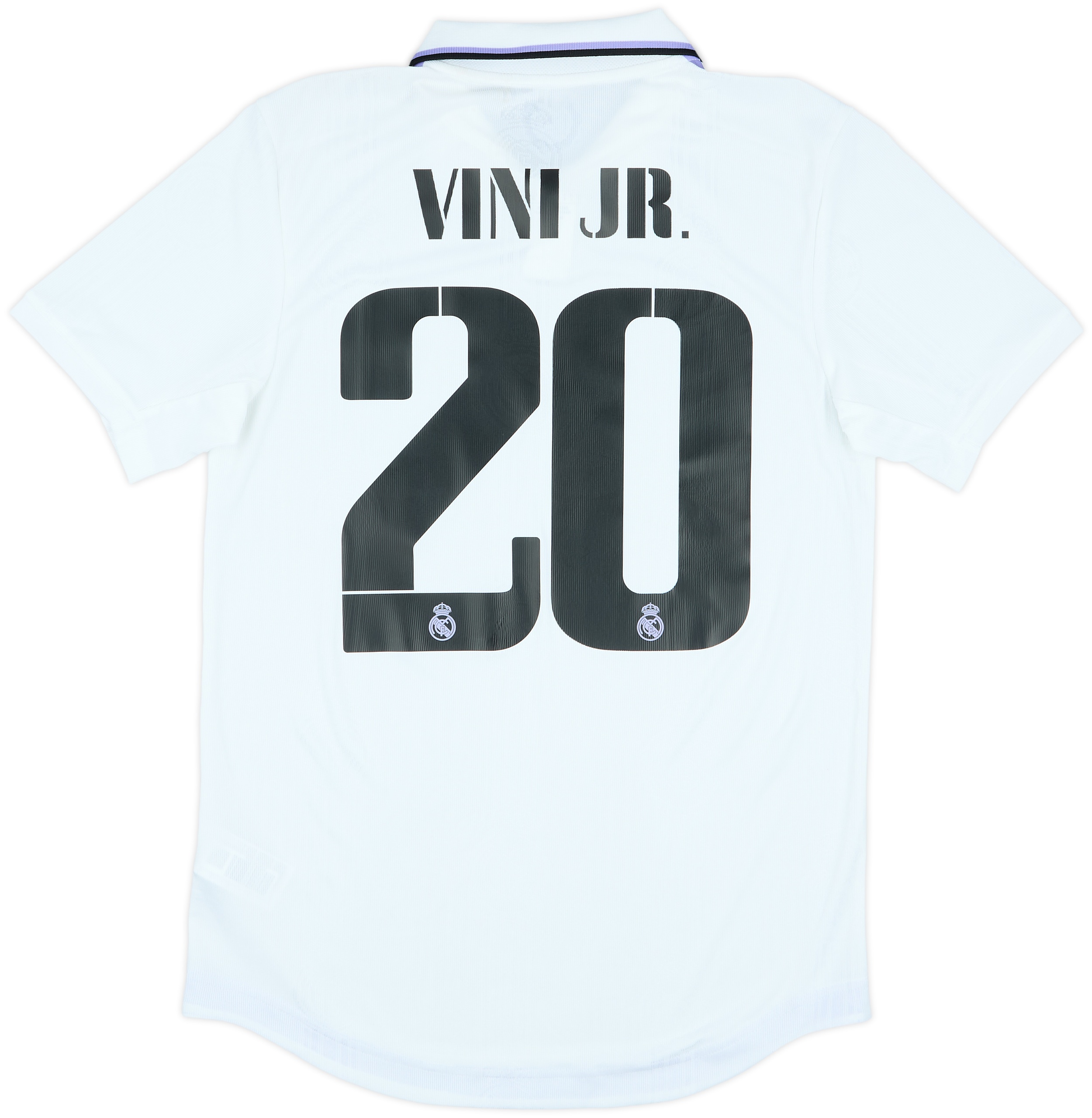 2022-23 Real Madrid Authentic Home Shirt Vini Jr #20 - 8/10