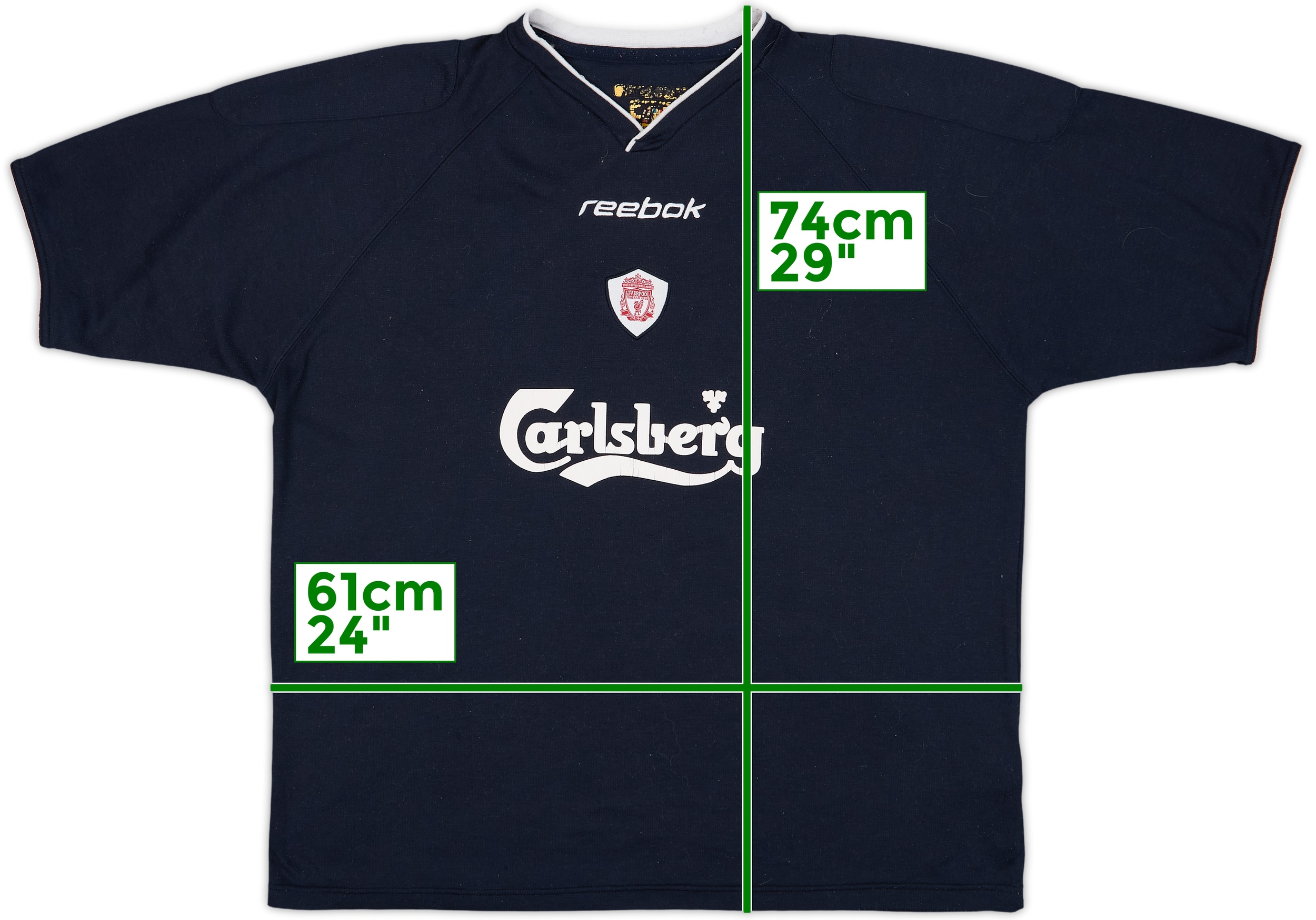 2001-02 Liverpool Reebok Cotton Training Shirt - 7/10 - (L)