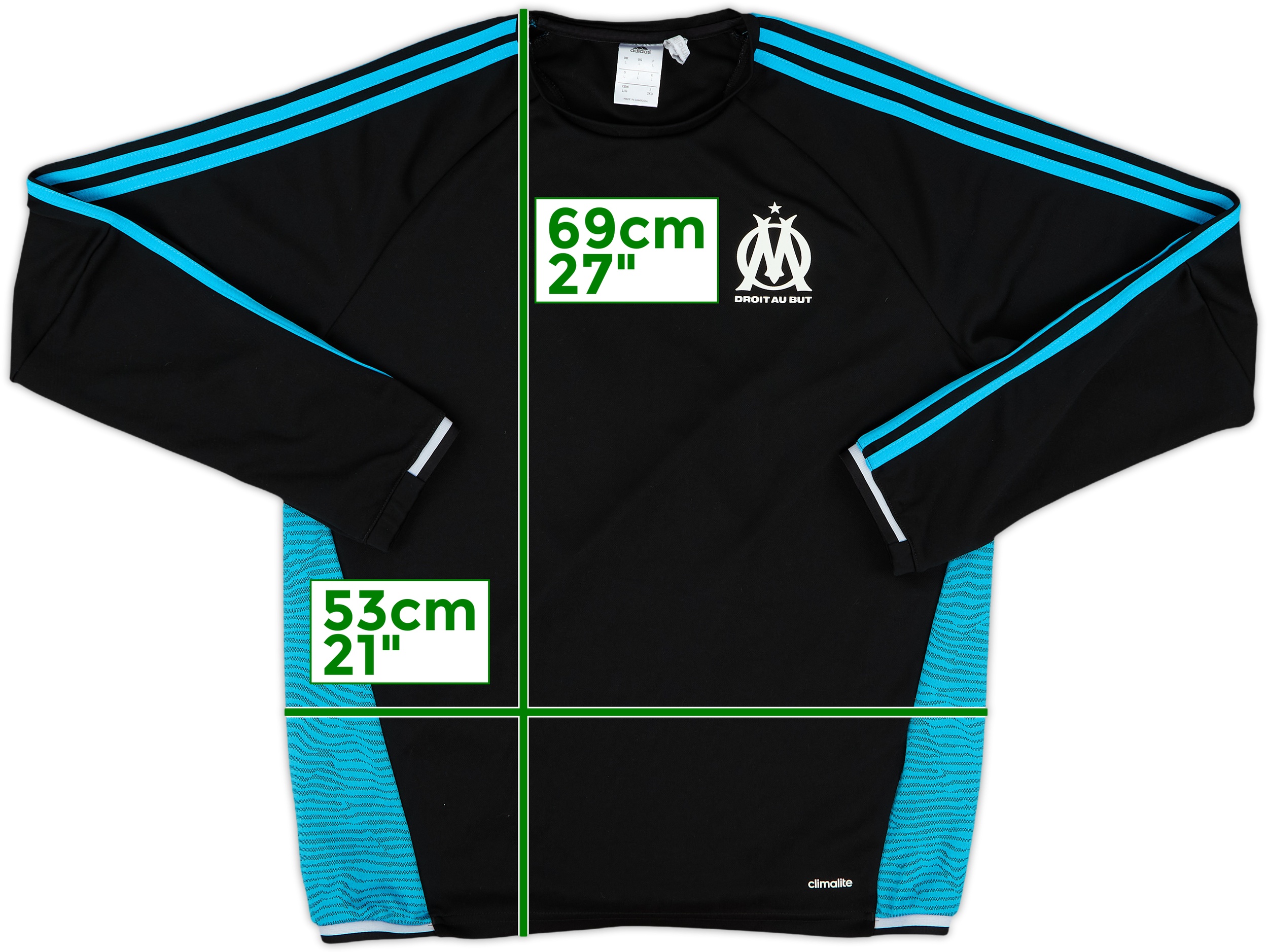 ウェア 00s adidas \"Olympique Marseille\" 2004-05 Olympique Marseille adidas Hooded Rain Jacket - 9/10
