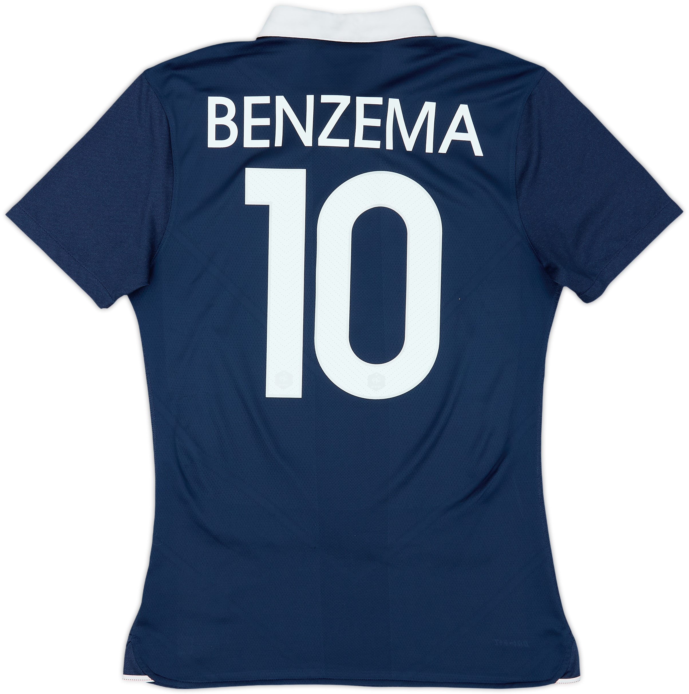 フランス代表 BENZEMA 10 シャツ 2014-15 France Authentic Home Shirt Benzema #10 - 5/10 - (M)