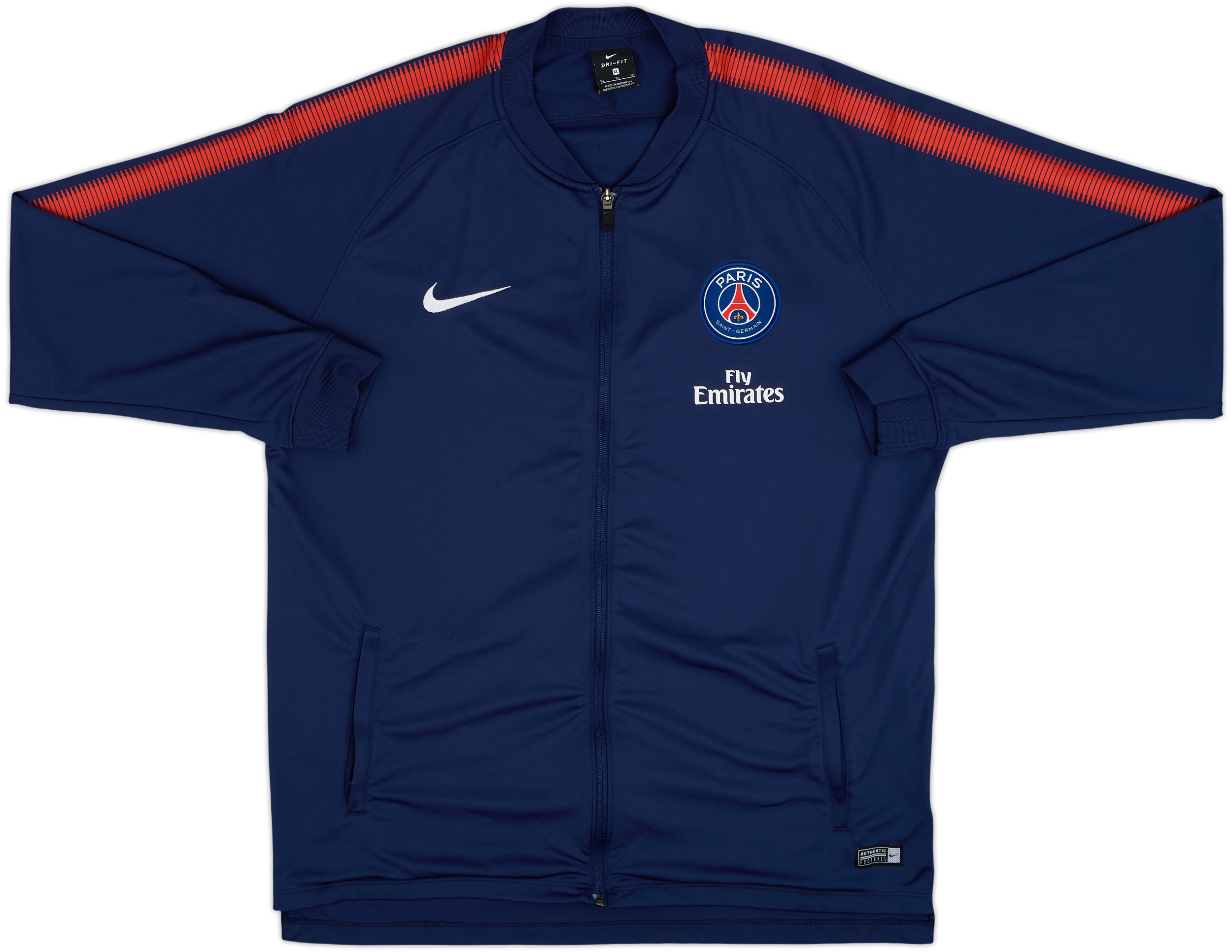 2017-18 Paris Saint-Germain Nike Track Jacket - 8/10 - (XL)