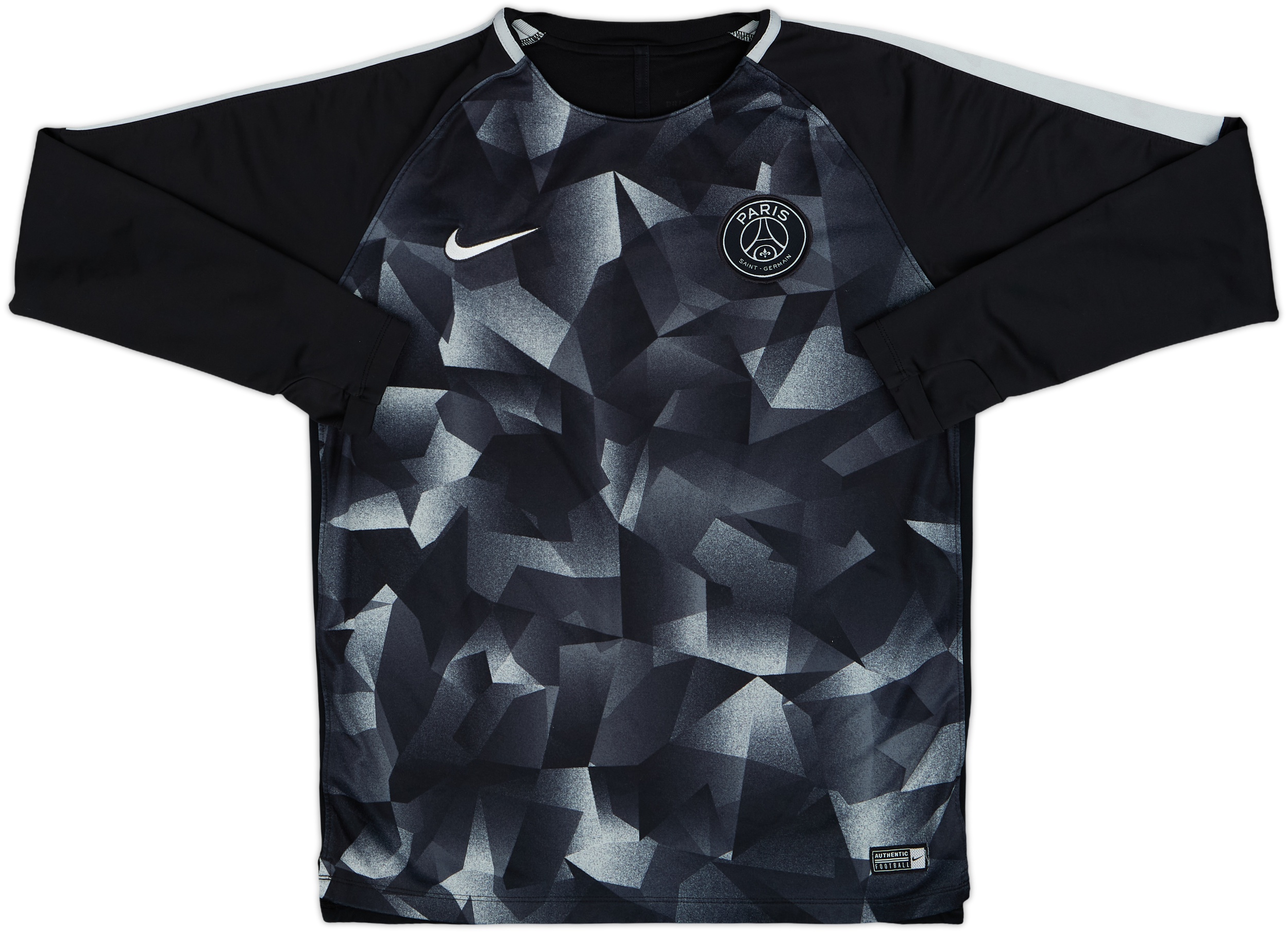 入手困難【PSG公式 XXL】NIKE製／練習着にも◎ 2017-18 Paris Saint-Germain Nike Sweat Top - 8/10 - (M)