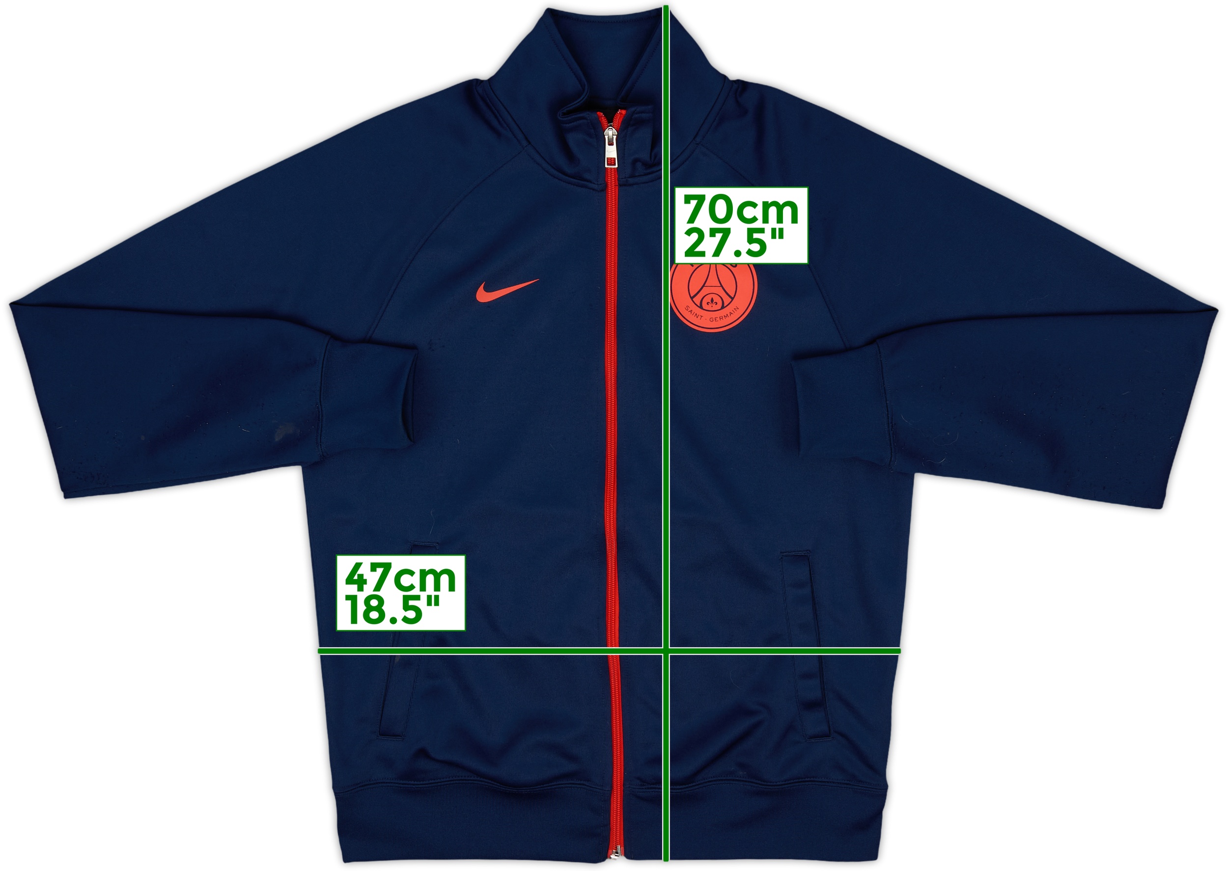 Nike Paris Saint-Germain ジャケット　Ｌサイズ 2013-14 Paris Saint-Germain Nike Track Jacket - 8/10 - (S)