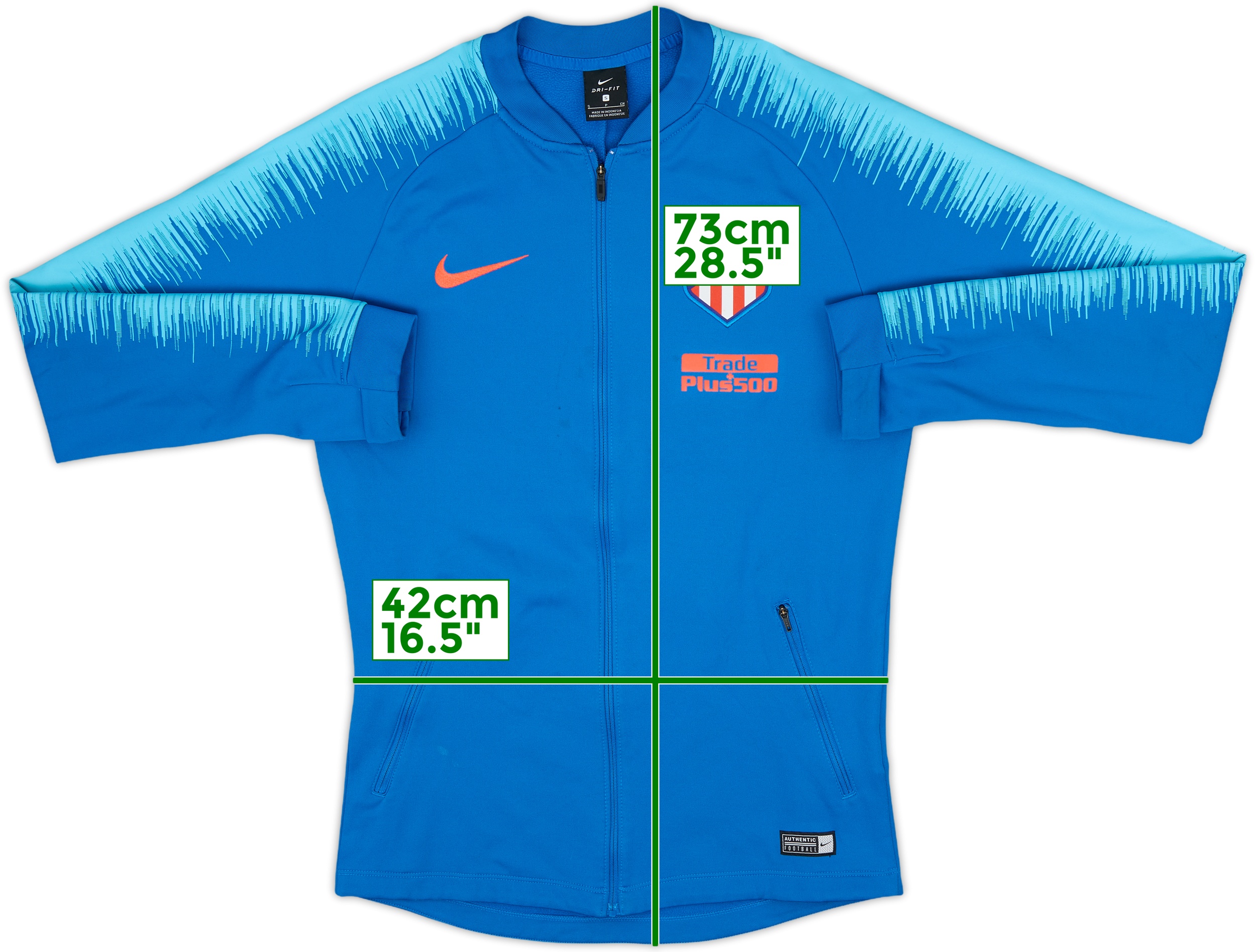 ウェア Nike Atletico Madrid 18-19 Anthem Jacket 2018-19 Atletico Madrid Nike Track Jacket - 8/10 - (S)