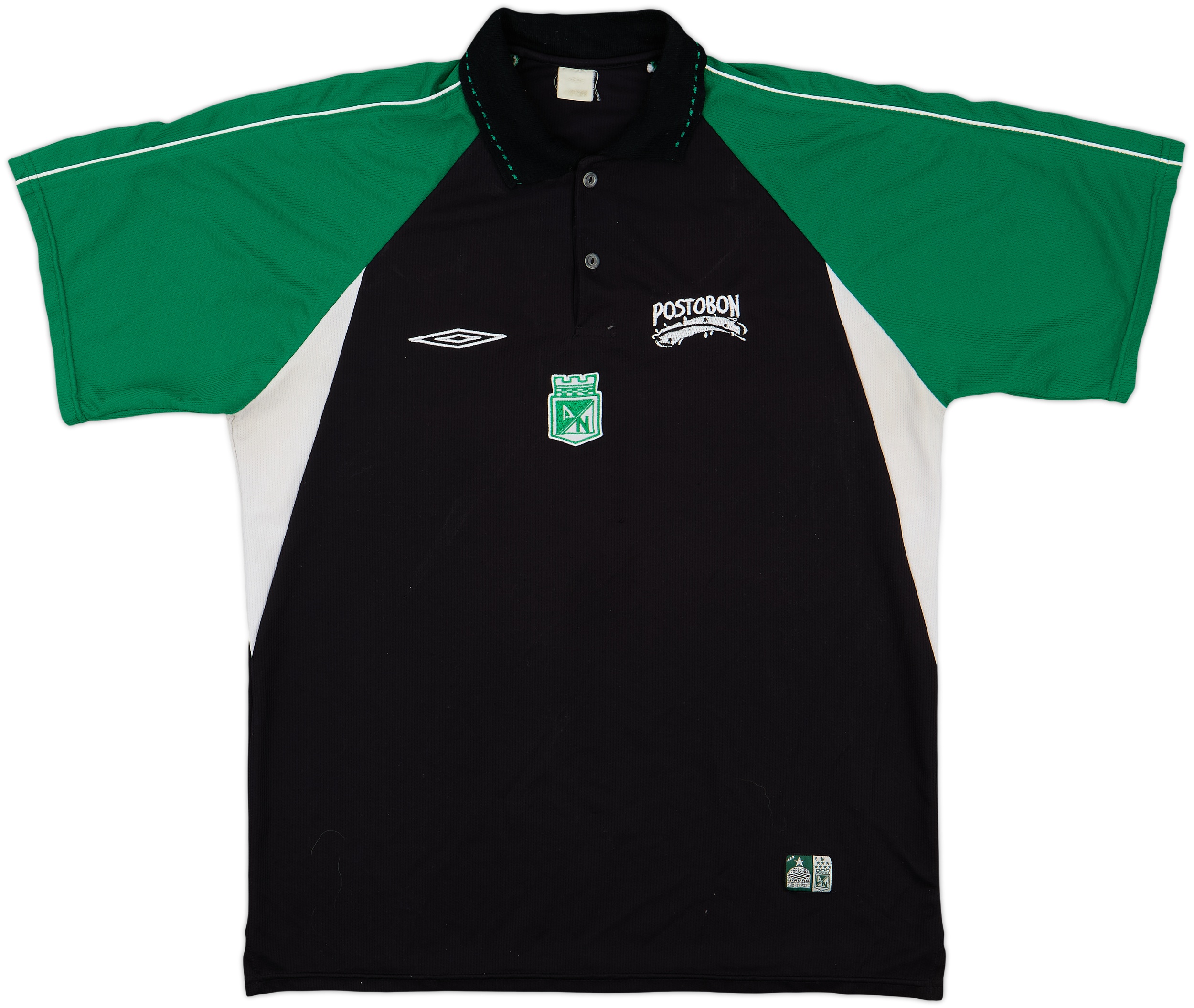 ウェア 2000 Atletico Nacional  Shirt #10 L 2006-07 Atletico Nacional Umbro Polo Shirt - 9/10 - (L)