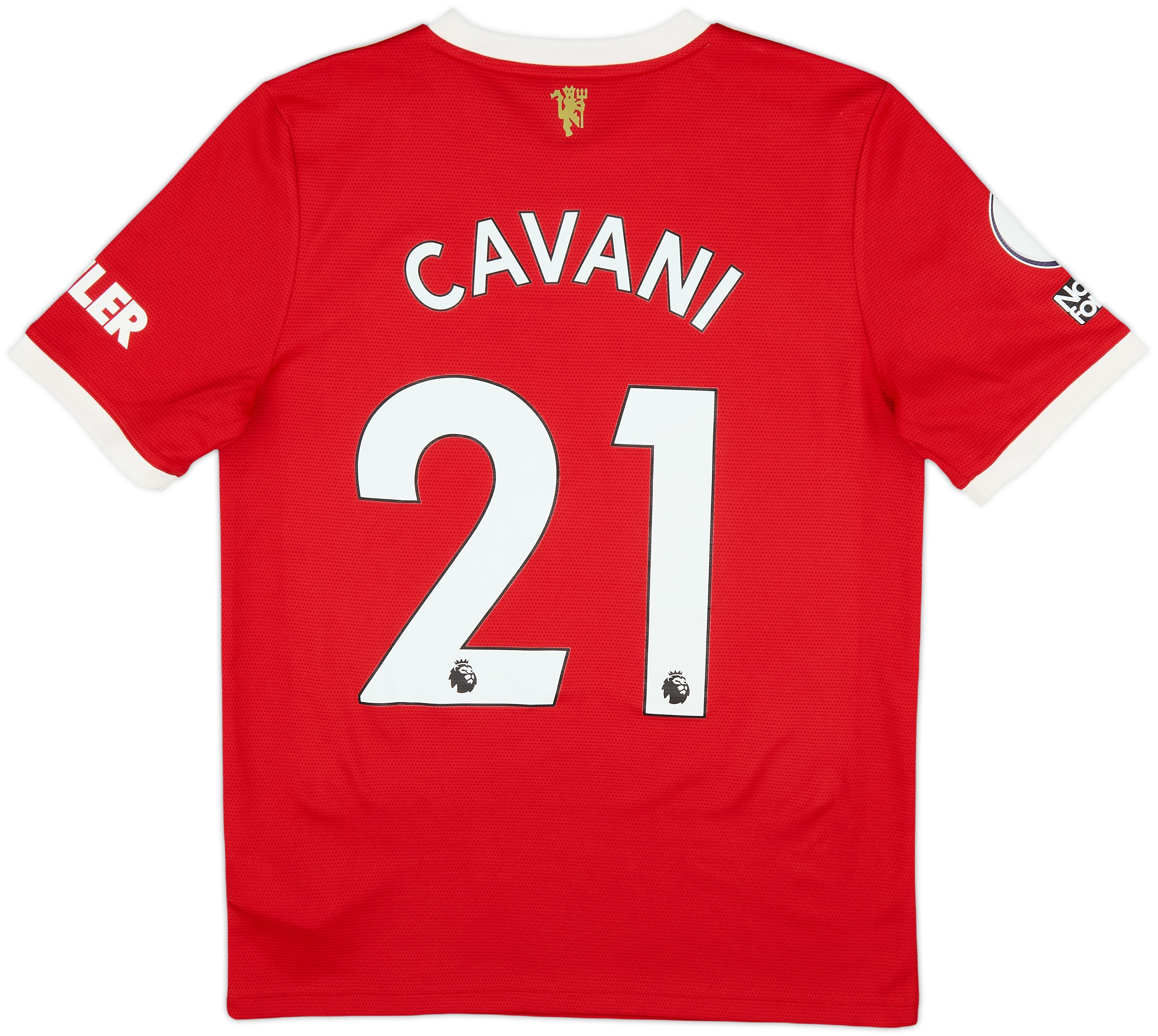 2021-22 Manchester United Home Shirt Cavani #21 (XL.Boys)