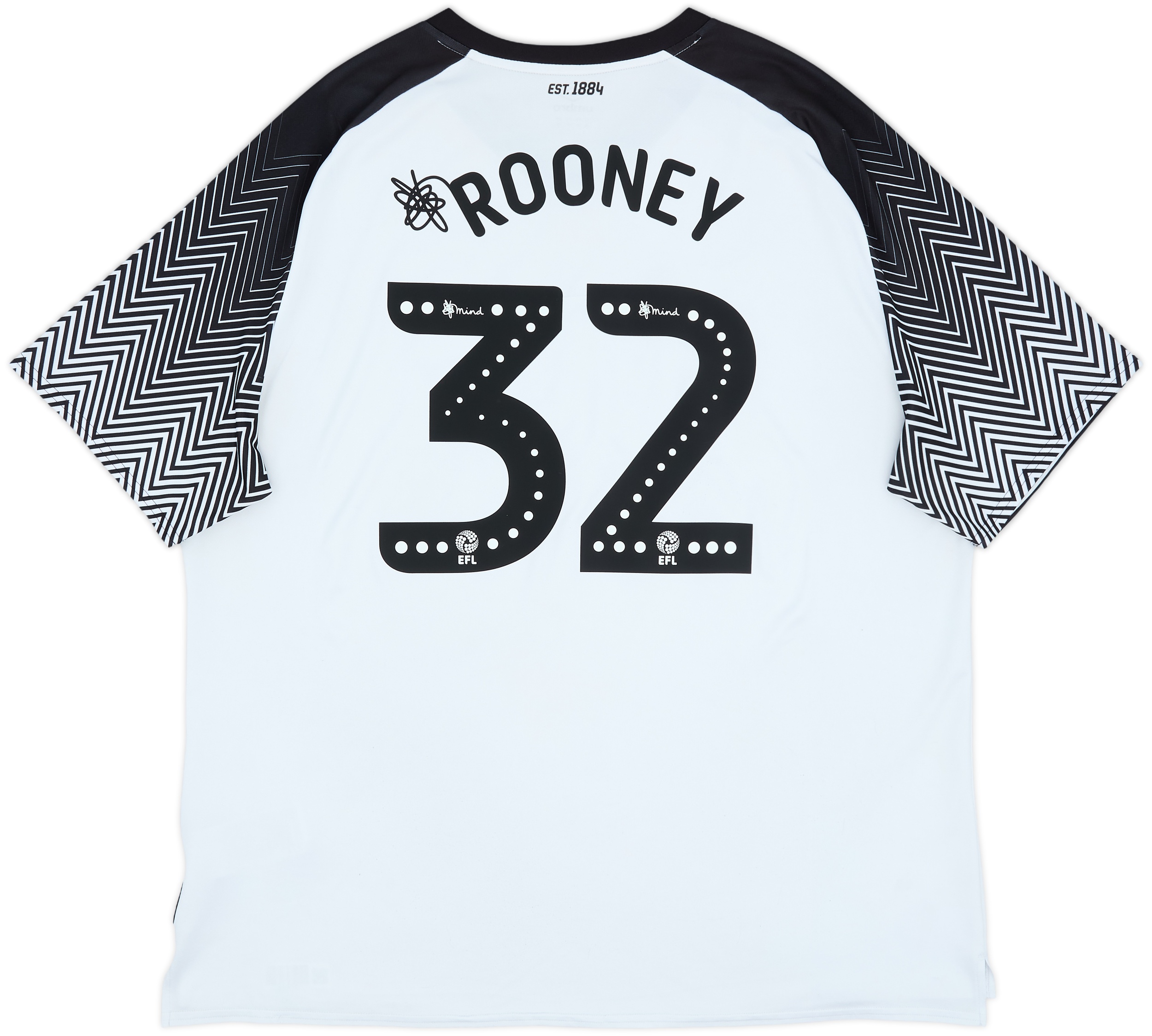 2019-20 Derby County Home Shirt Rooney #32 - 6/10 - (3XL)