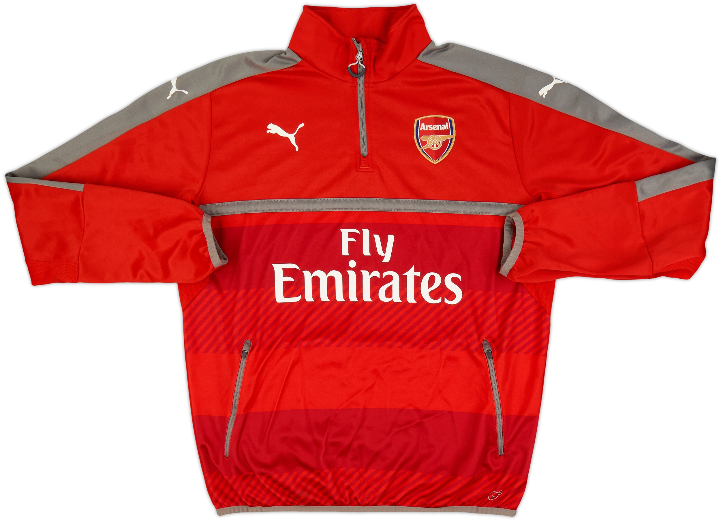 2017-18 Arsenal Puma 1/4 Zip Drill Top - 9/10 - (XL)