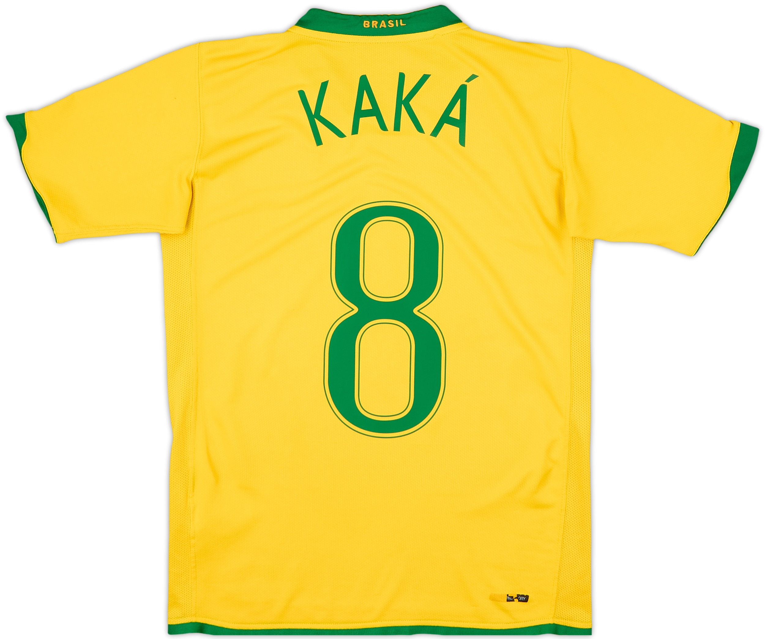 ブラジル代表 KAKA ⑧シャツ 2006-08 Brazil Home Shirt Kaka #8 - 7/10 - (XL.Boys)