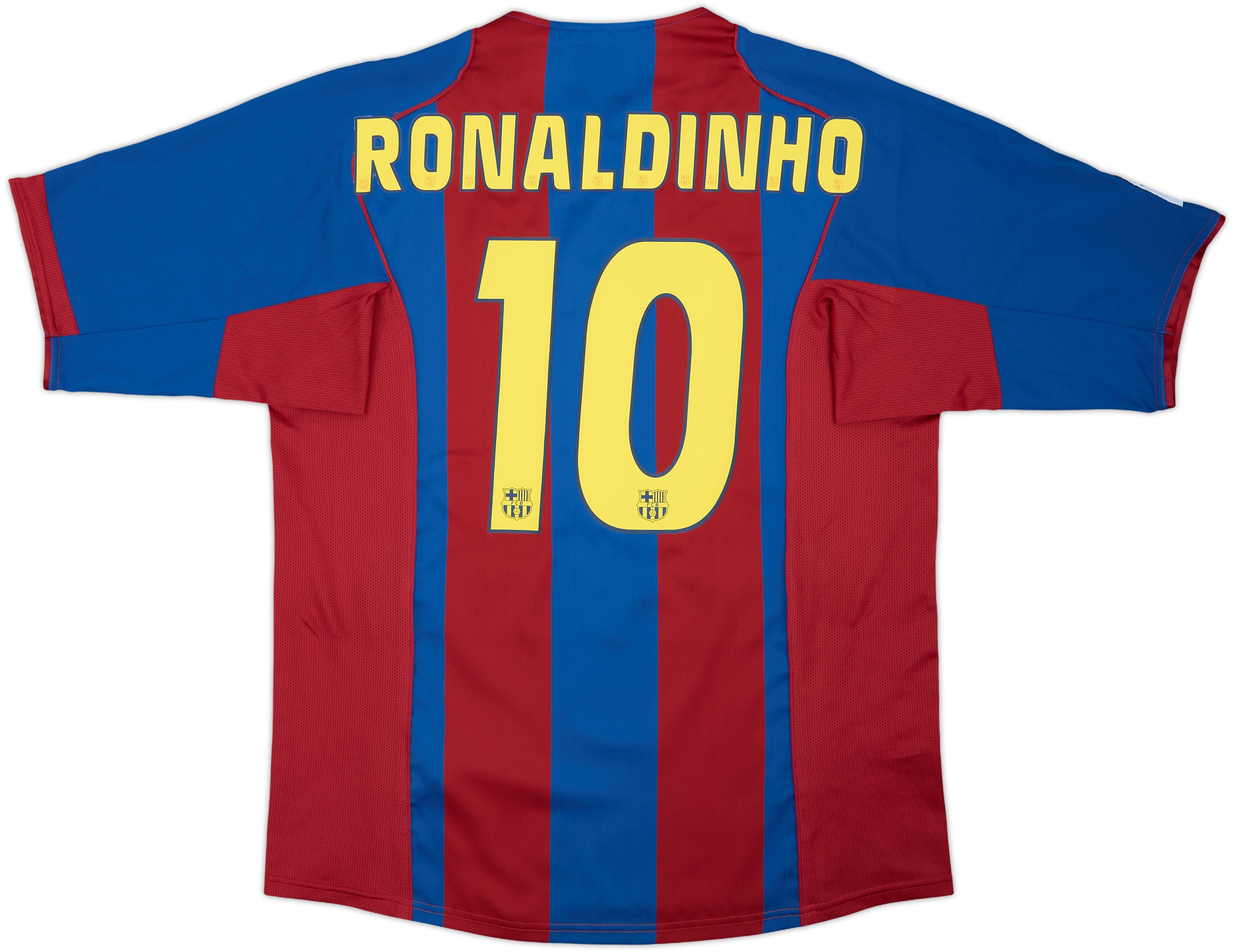 2004-05 Barcelona Home Shirt Ronaldinho #10 - 9/10 - (L)