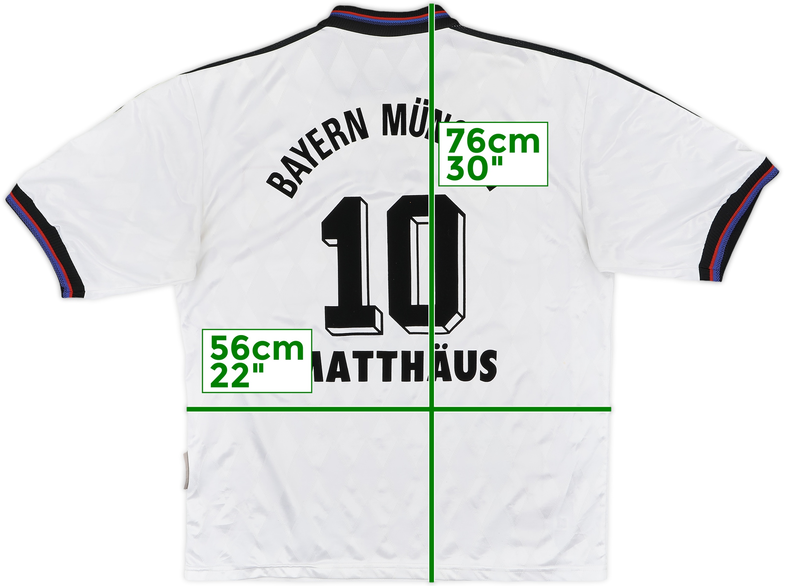 1996-98 Bayern Munich Away Shirt Matthaus #10 - 7/10 - (L)