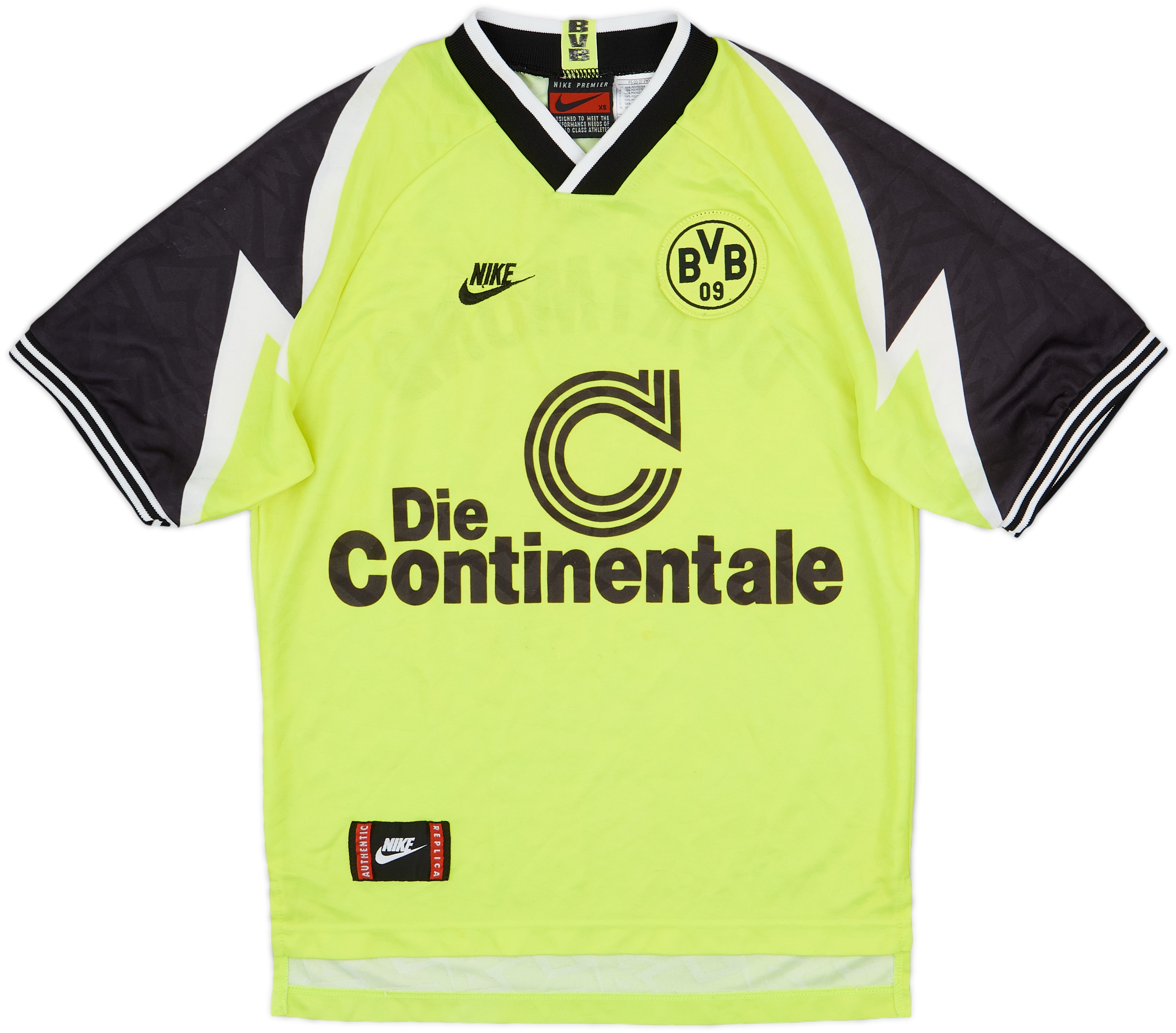 1995-96 Borussia Dortmund Home Shirt - 7/10 - (XS)