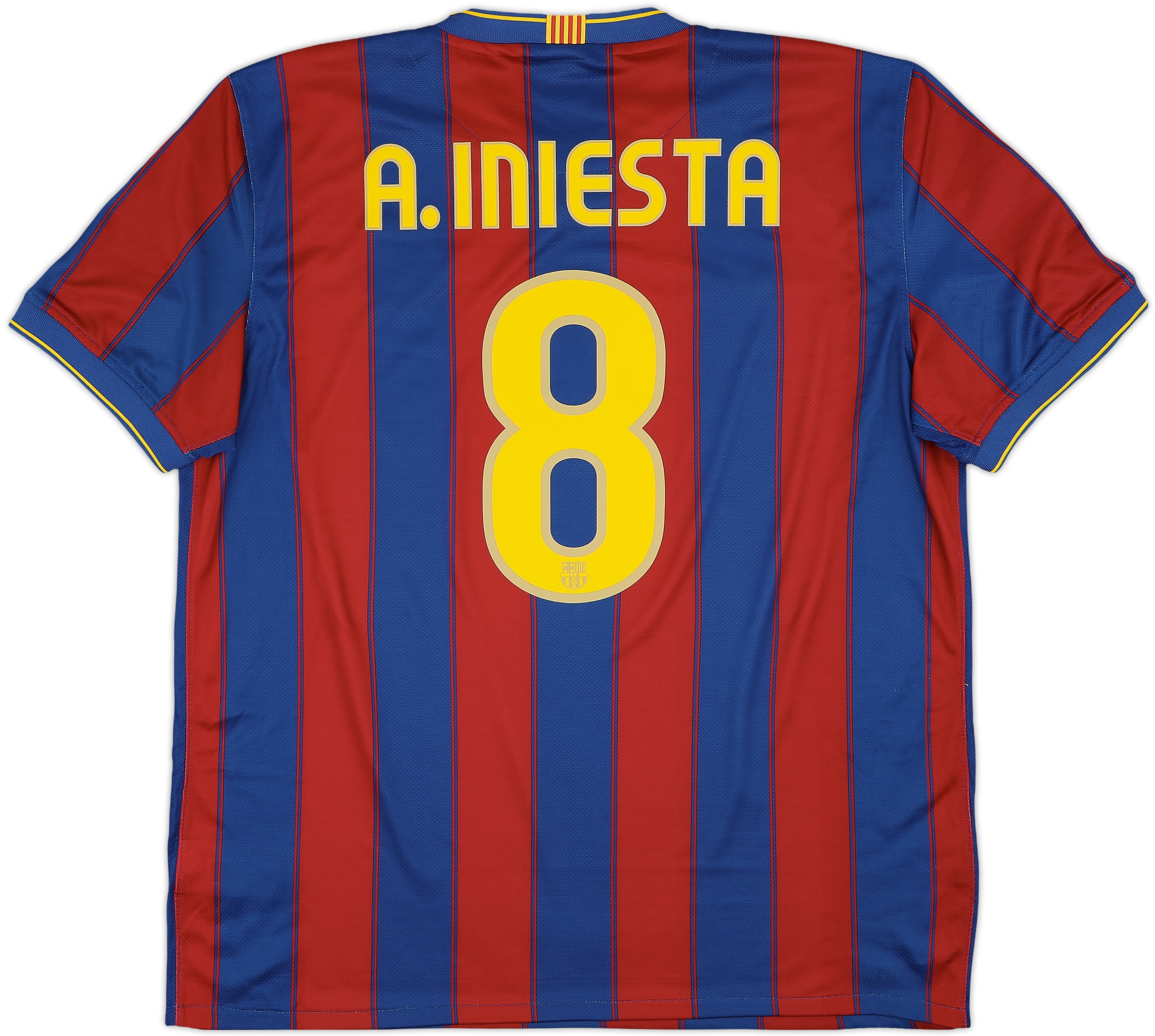 FC Barcelona A. INIESTA 8番シャツ 2008-09 Barcelona Home Shirt A.Iniesta #8 - 8/10 - (S)
