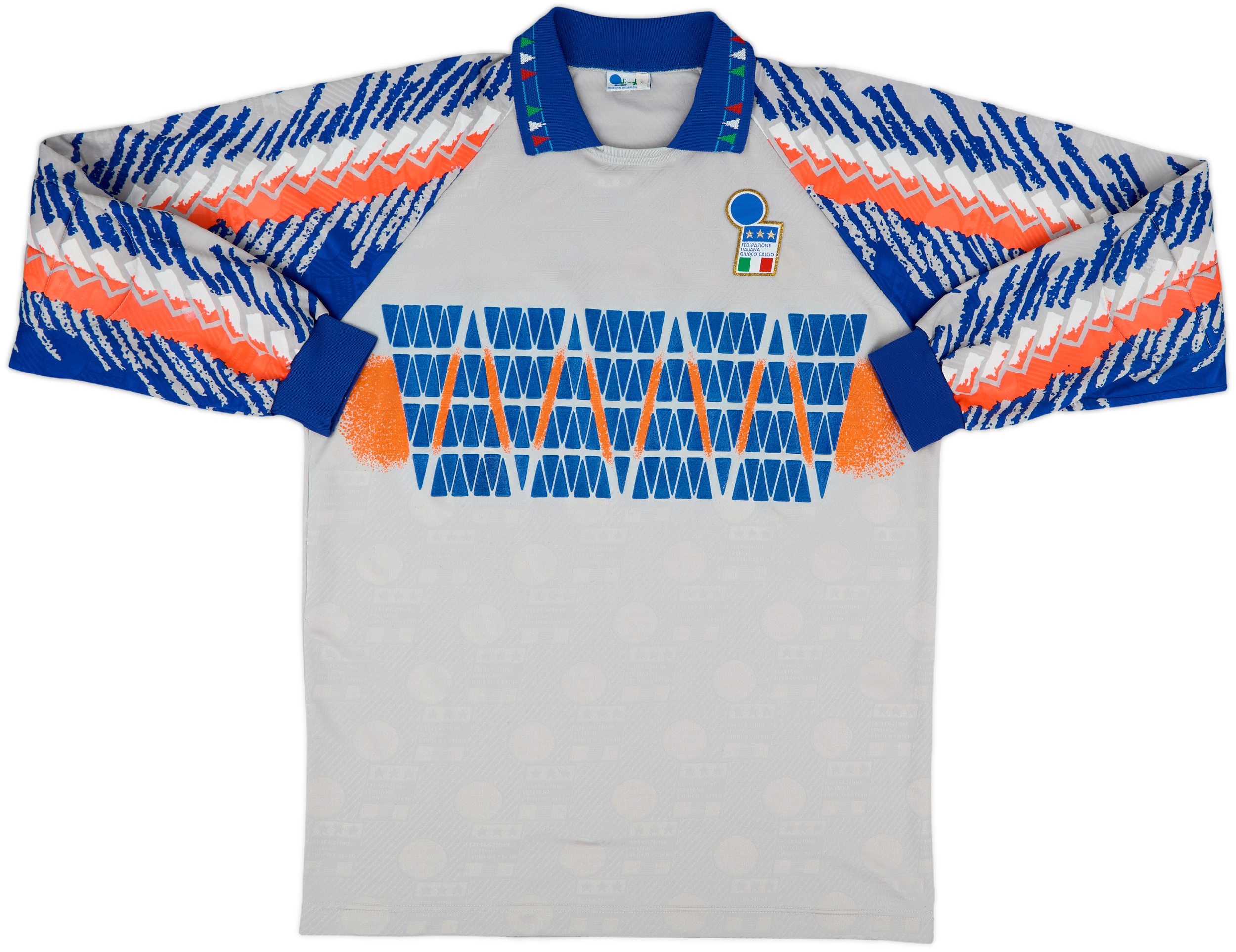 diadora イタリア代表 サッカー シャツ Lサイズ MADE IN UK diadora '94イタリア代表 トレーニングシャツ型 サッカー サイズ