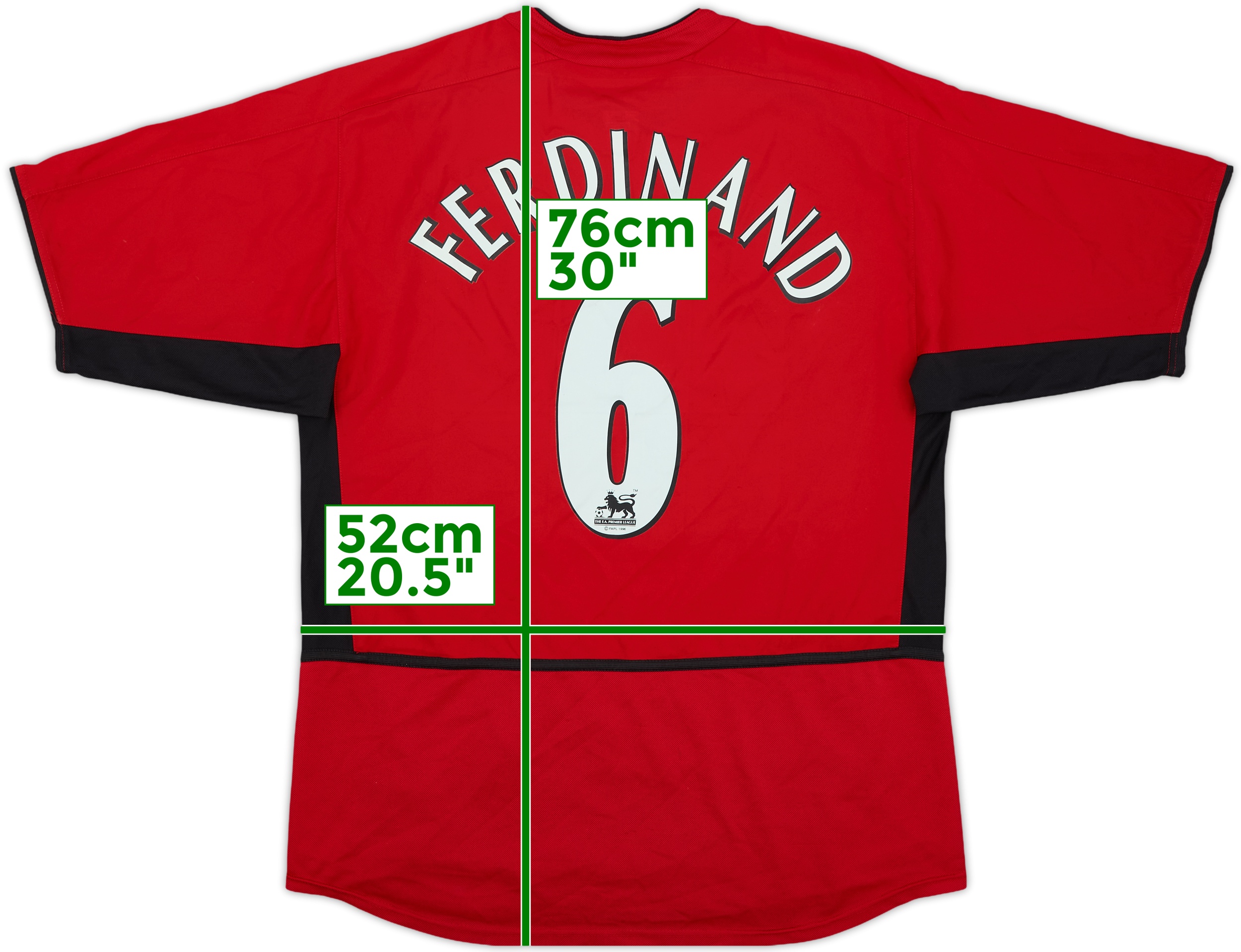 ウェア Manchester United #5 FERDINAND vodafone Nike Manchester United Vodafone Football Fox Sports World