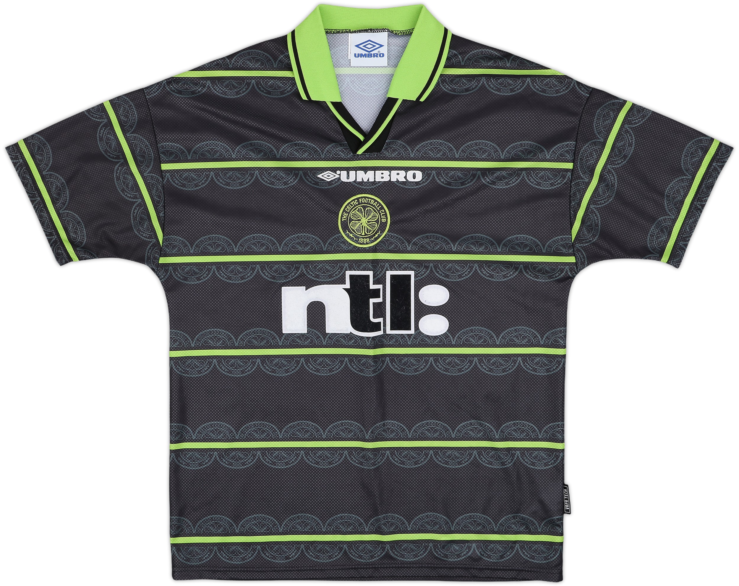 ウェア Celtic 1998/99 Home Uniform #7 LARSSON 1997-99-larsson-7-celtic-