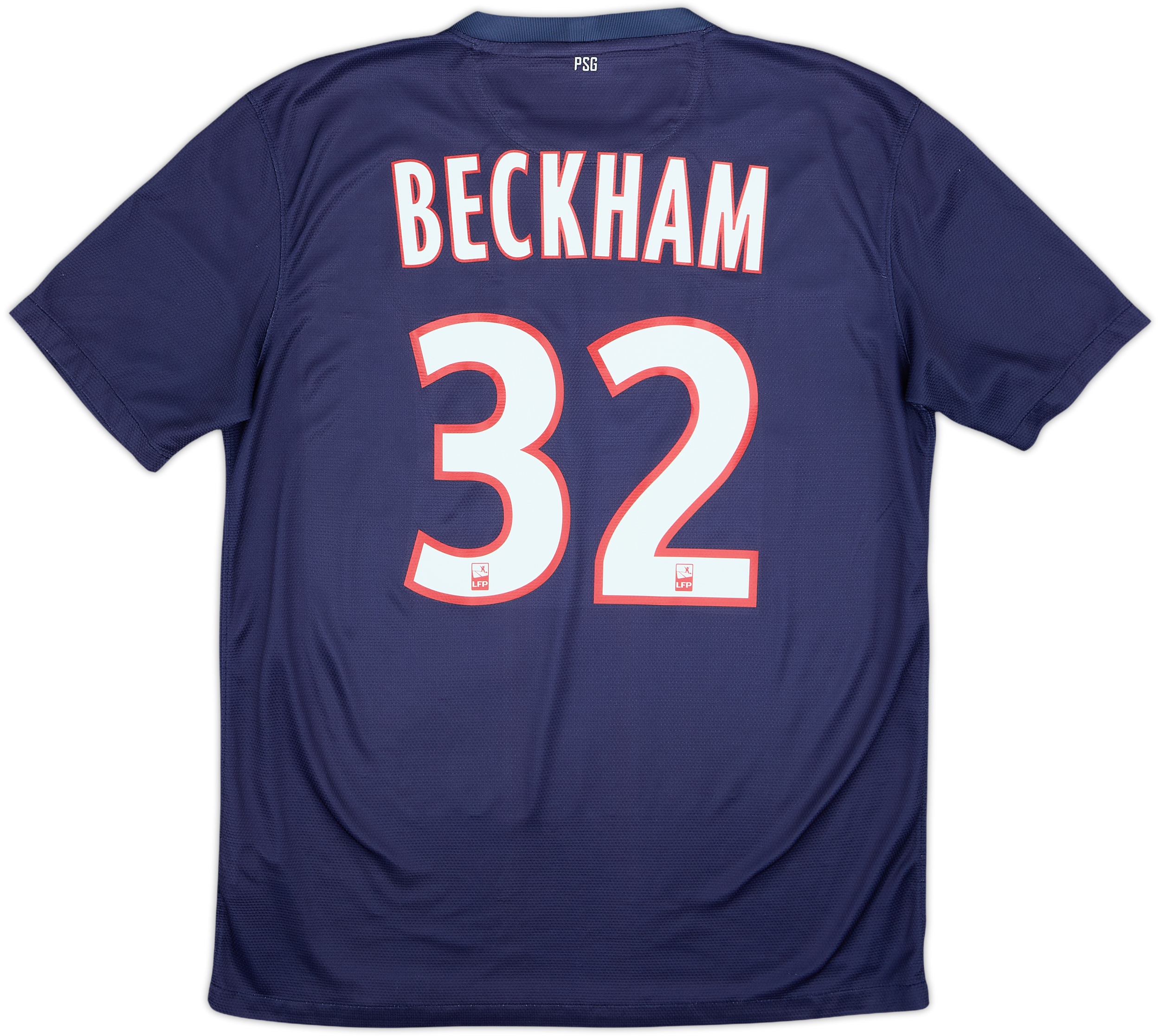2012-13 Paris Saint-Germain Home Shirt Beckham #32 - 8/10 - (M)