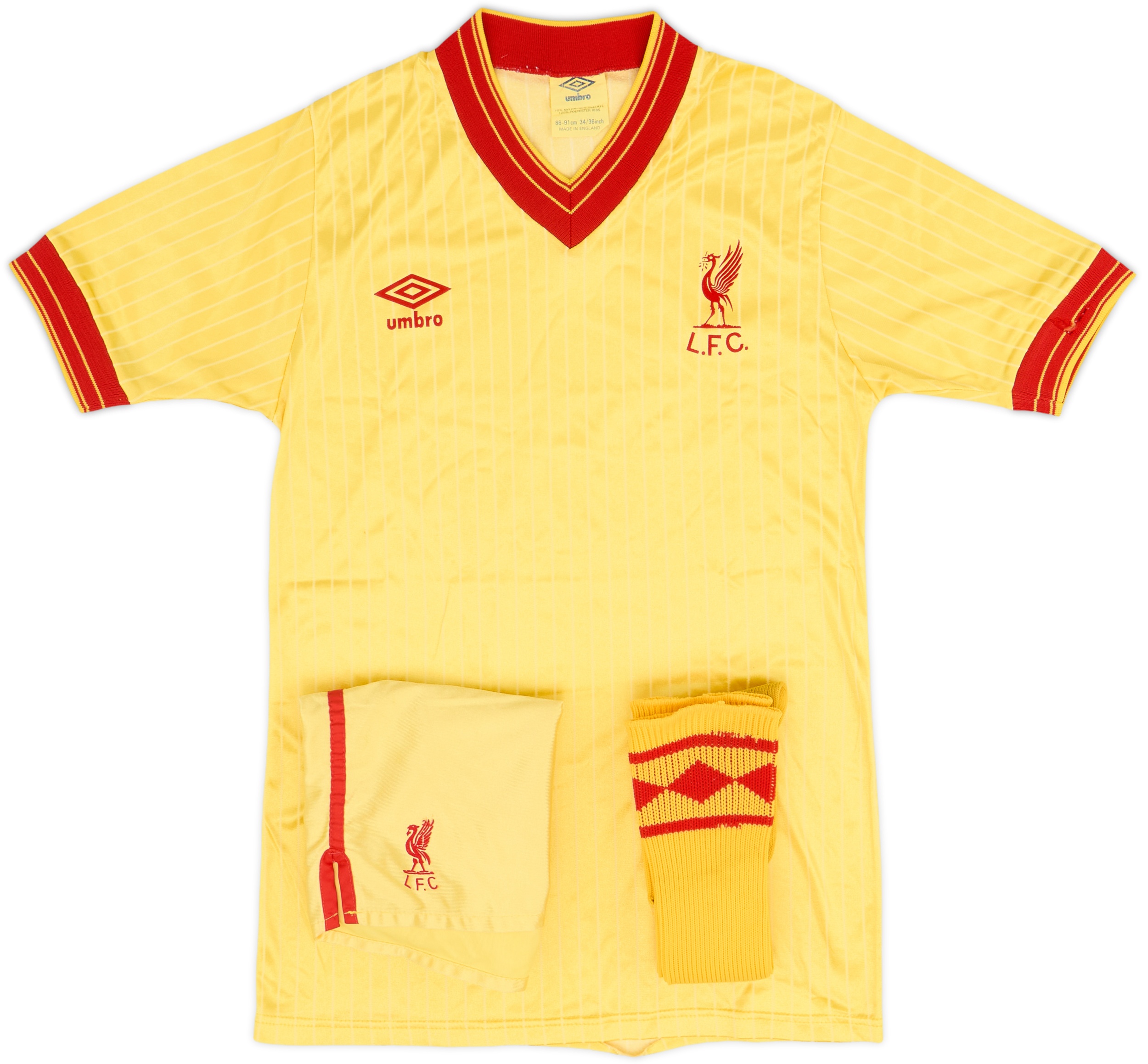 1981-84 Liverpool Away Full Kit - 6/10 - (S)