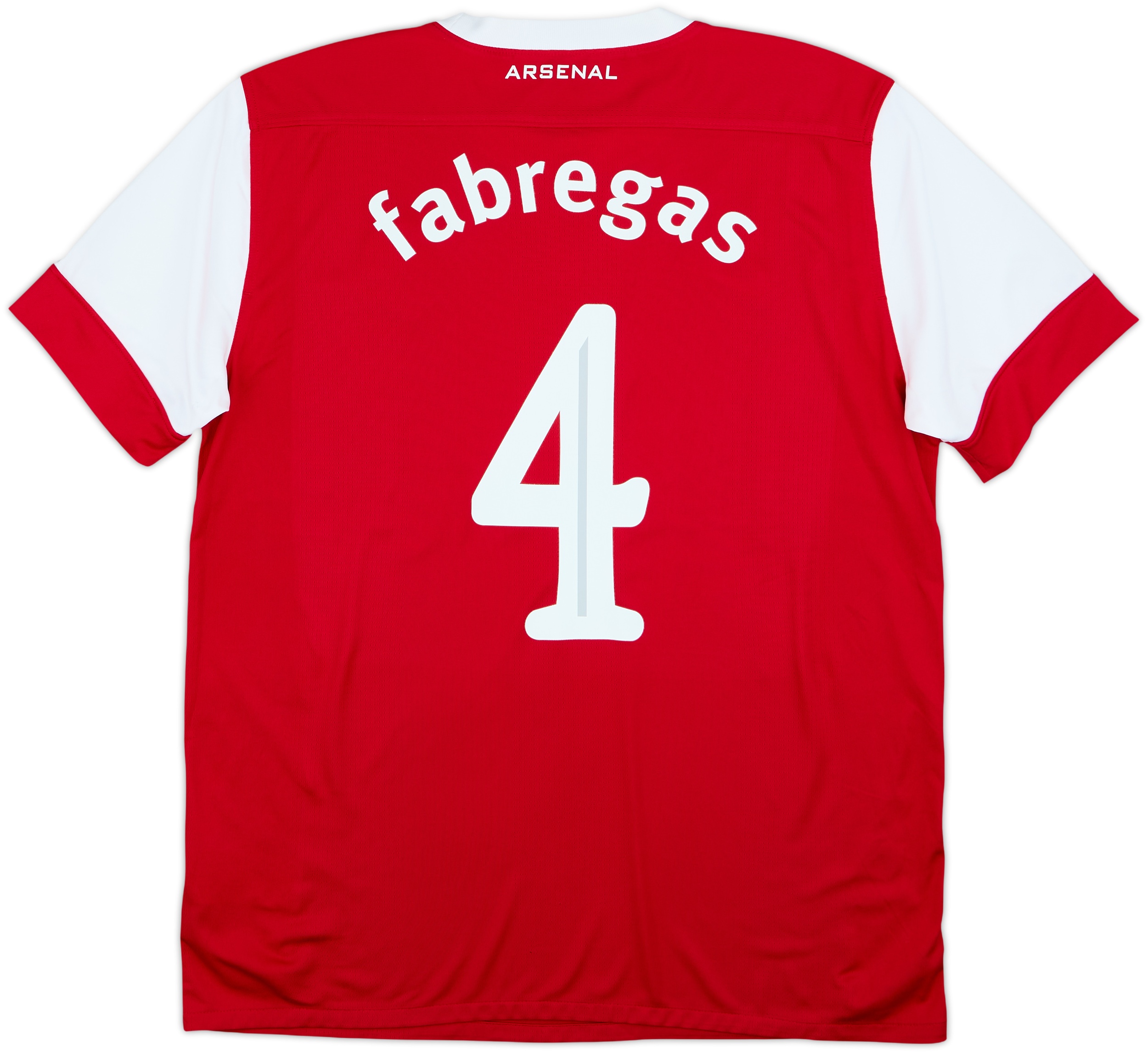 2010-11 Arsenal Home Shirt Fabregas #4 - 8/10 - (L)