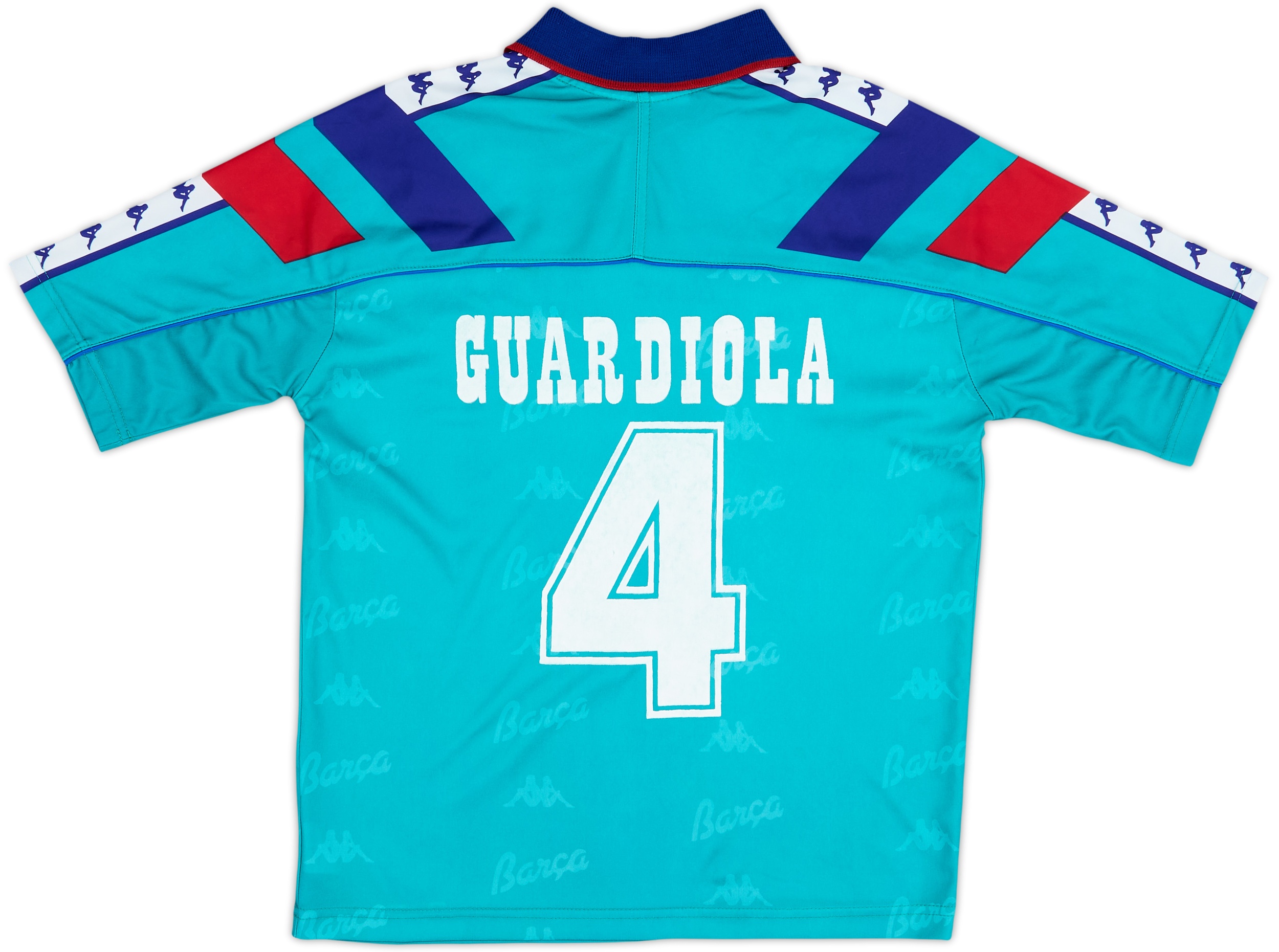Kappa FCバルセロナ GUARDIOLA 4 シャツ 1992-95 Barcelona Away Shirt Guardiola #4 - 8/10 - (L.Boys)