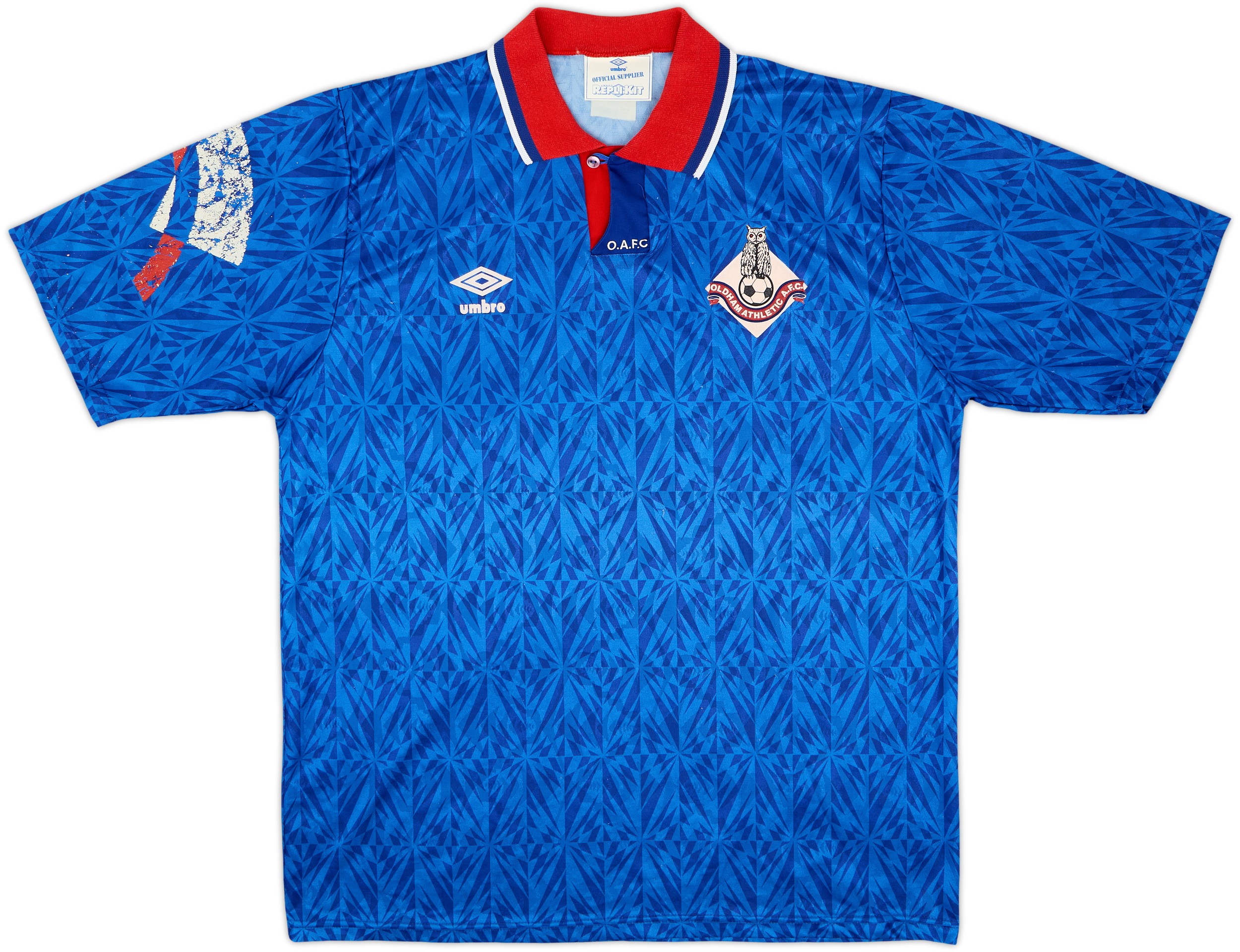 1991-93 Oldham Athletic Home Shirt - 6/10 - (XL)