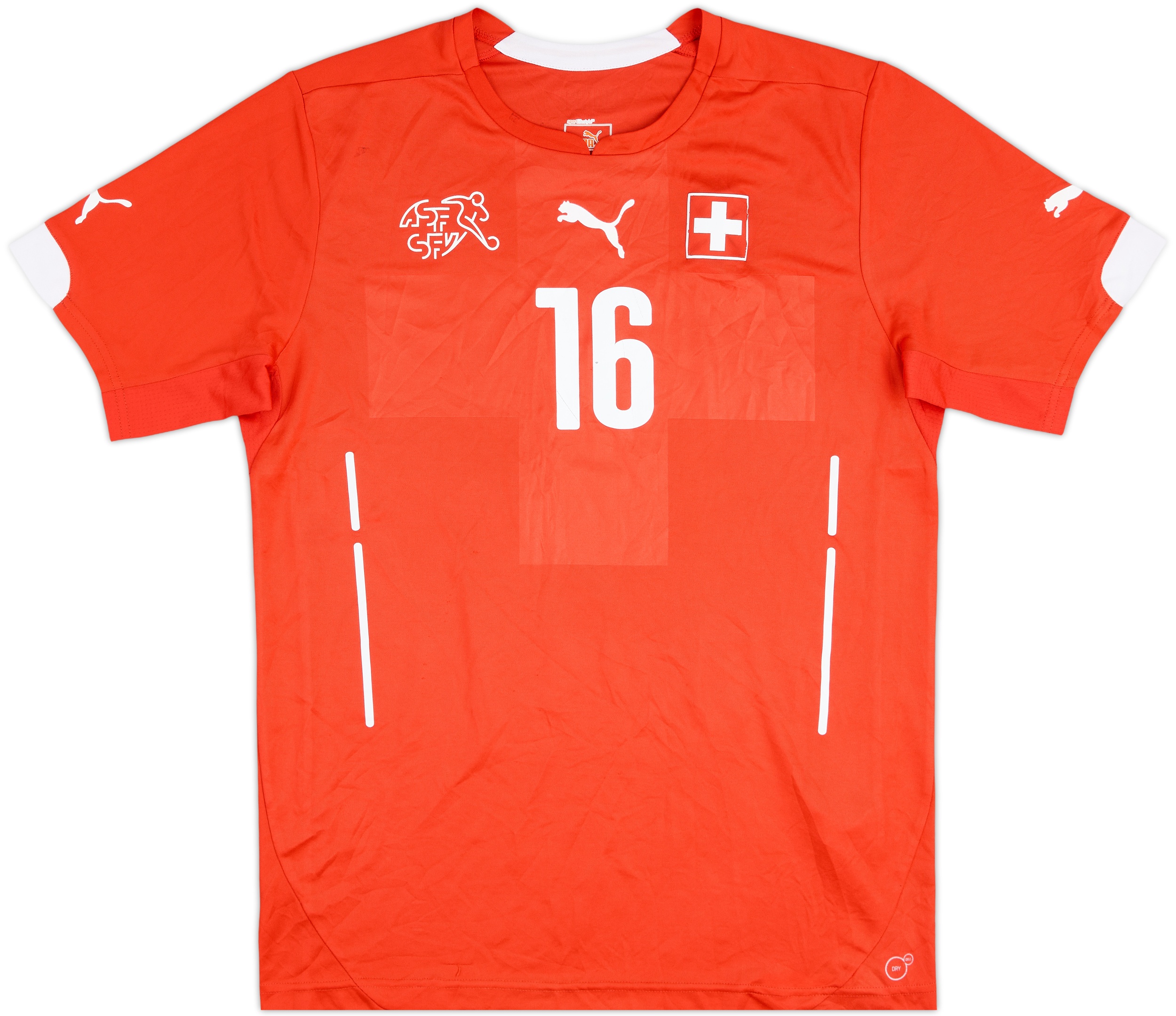 2014-15 Switzerland Home Shirt #16 - 6/10 - (L)
