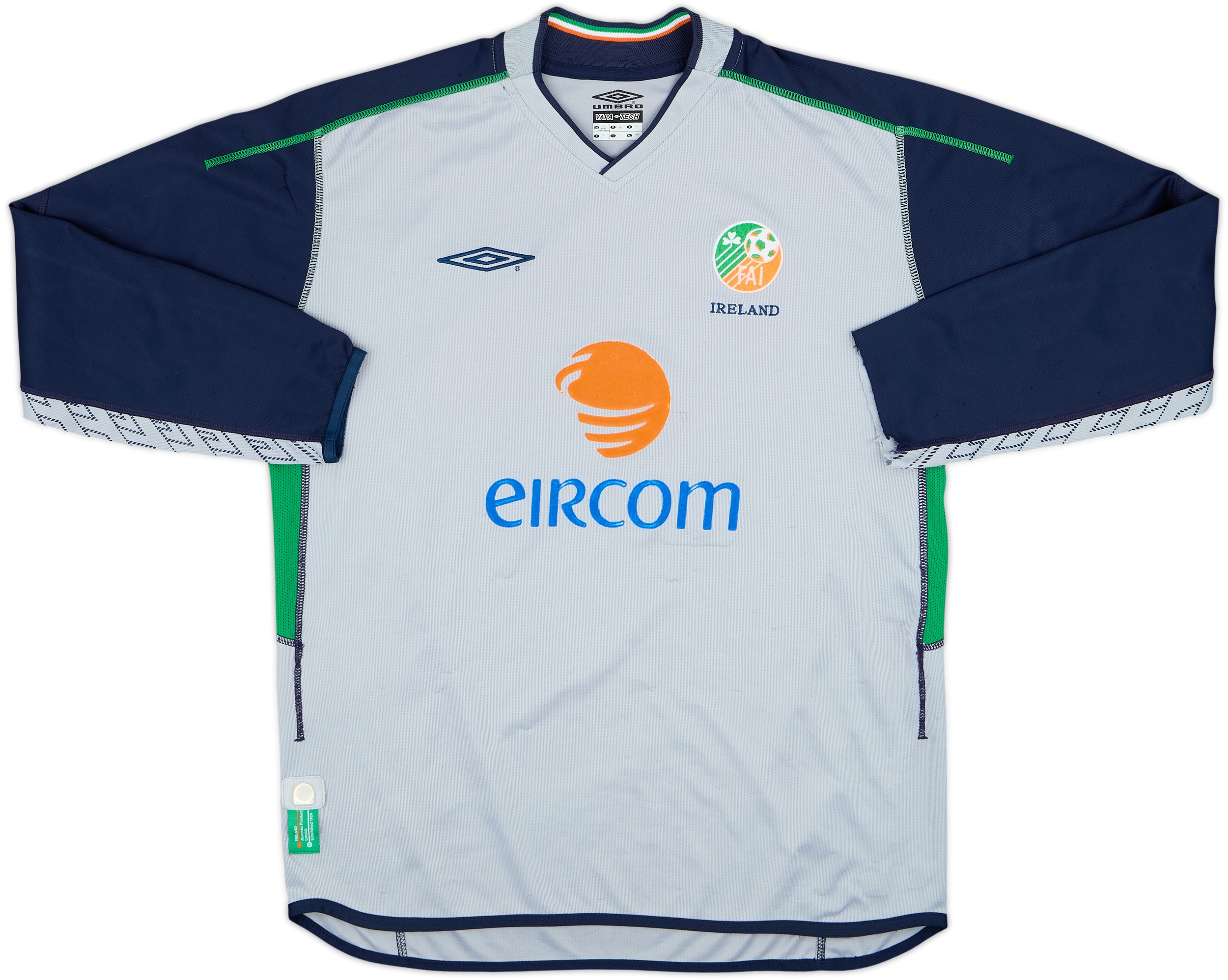 ウェア UMBRO 2004 Ireland football shirts 2004-06 Ireland Home Shirt Keane #10 - 5/10 - (L)