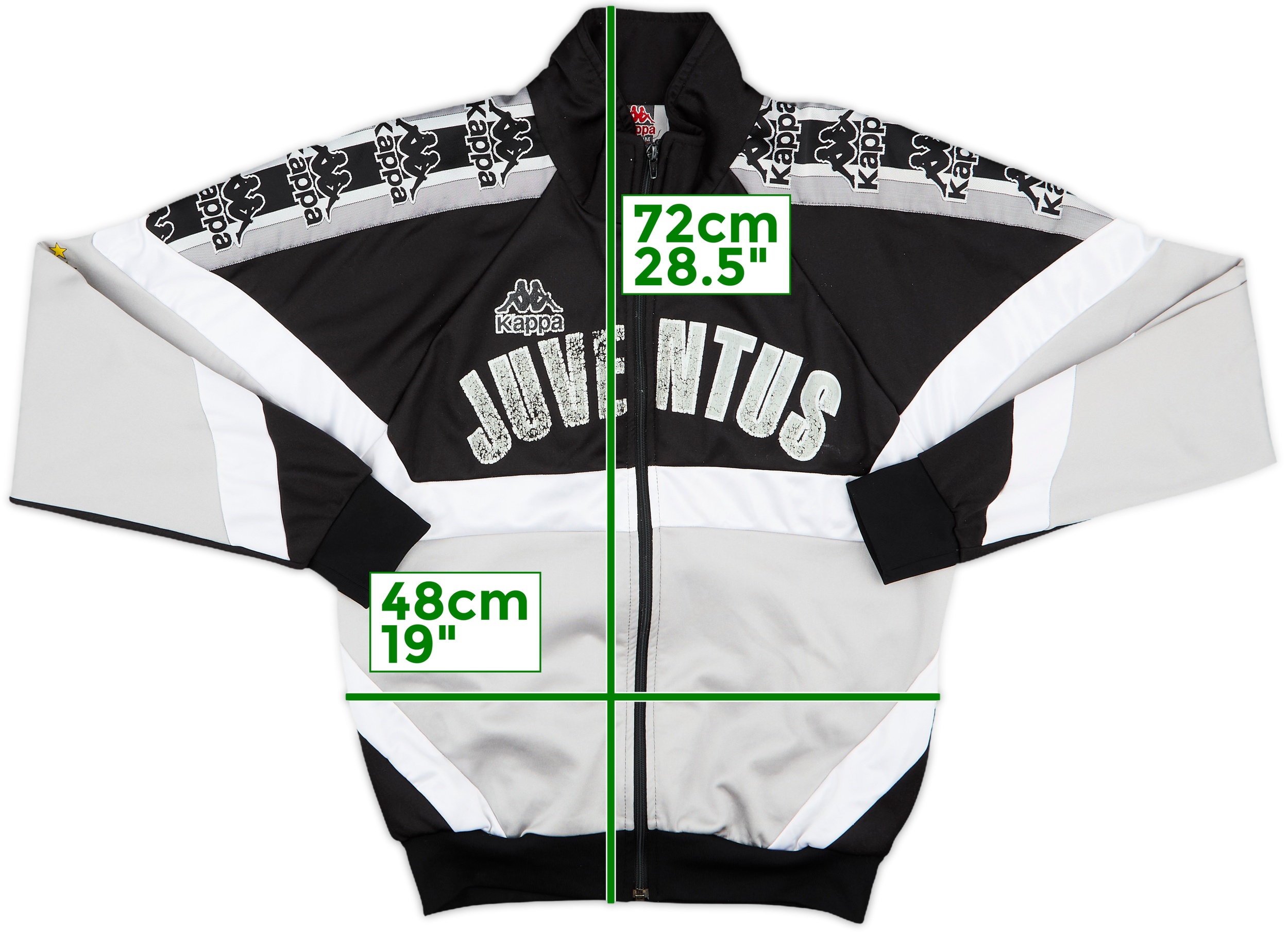 【90s Kappa Juventus track jacket 95-96】 1995-97 Juventus Kappa Track Jacket - 5/10 - (M)