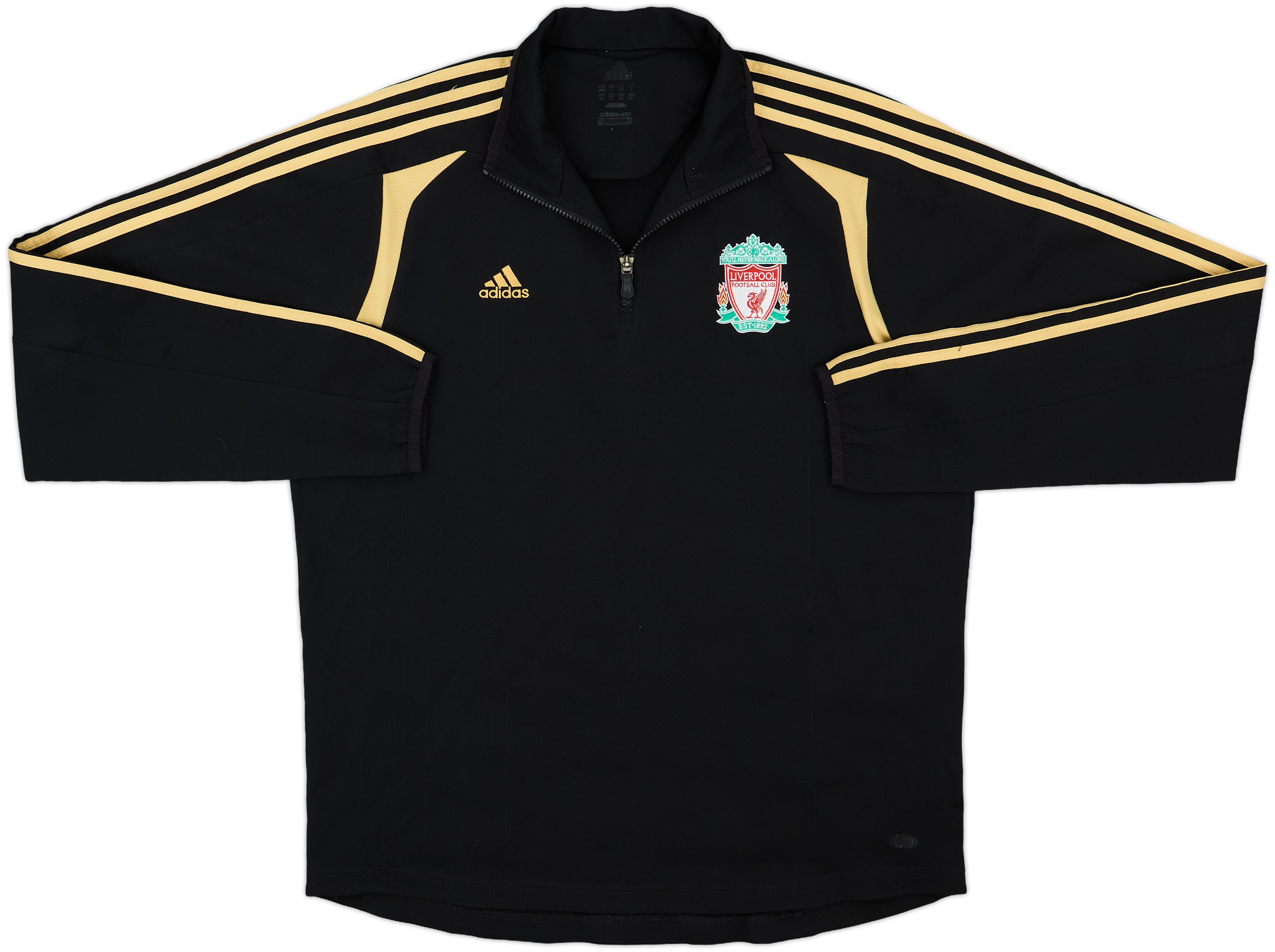 2008-09 Liverpool adidas 1/4 Zip Training Top - 8/10 - (M/L)