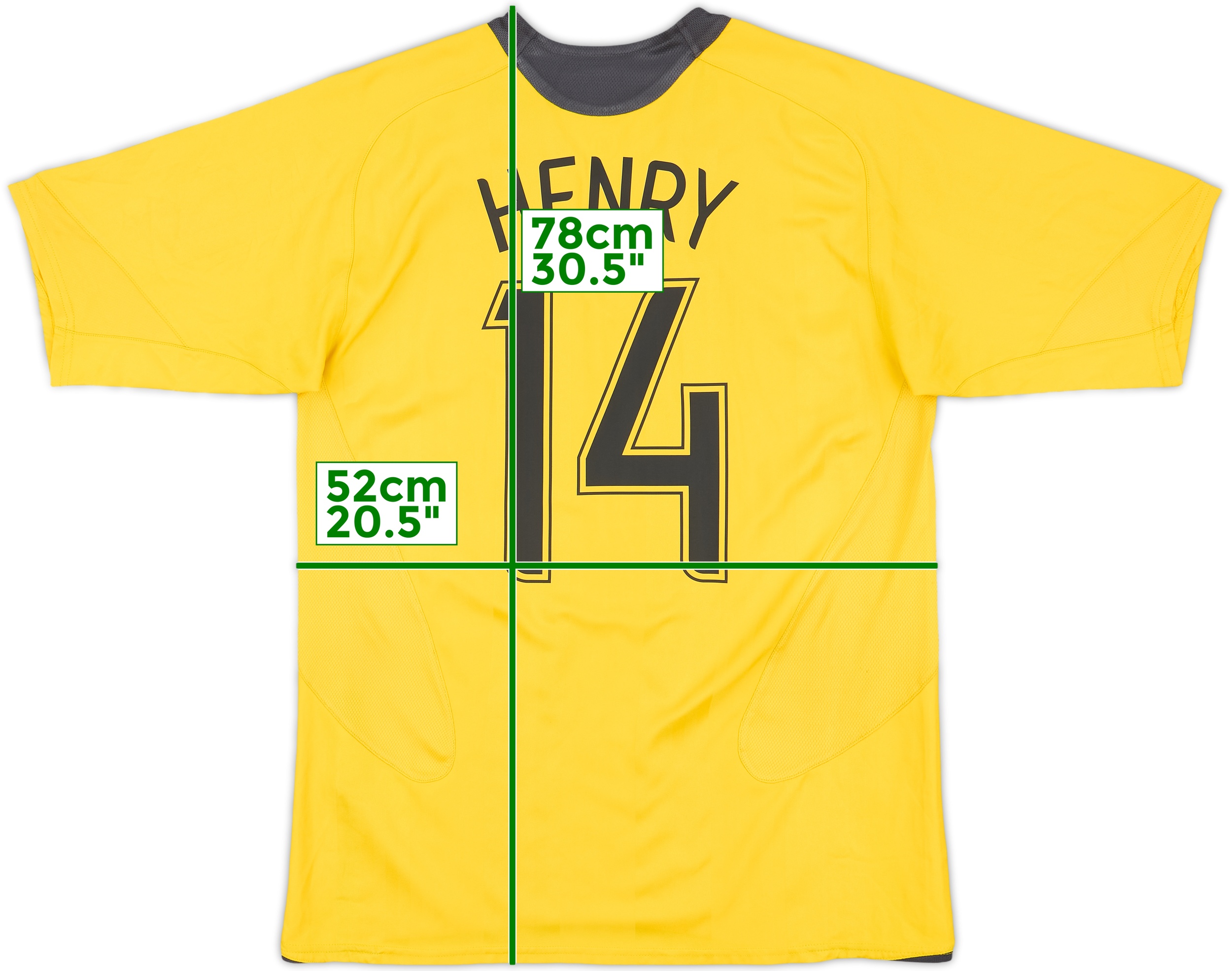 2006-07 Arsenal Away Shirt Henry #14 - 6/10 - (M)