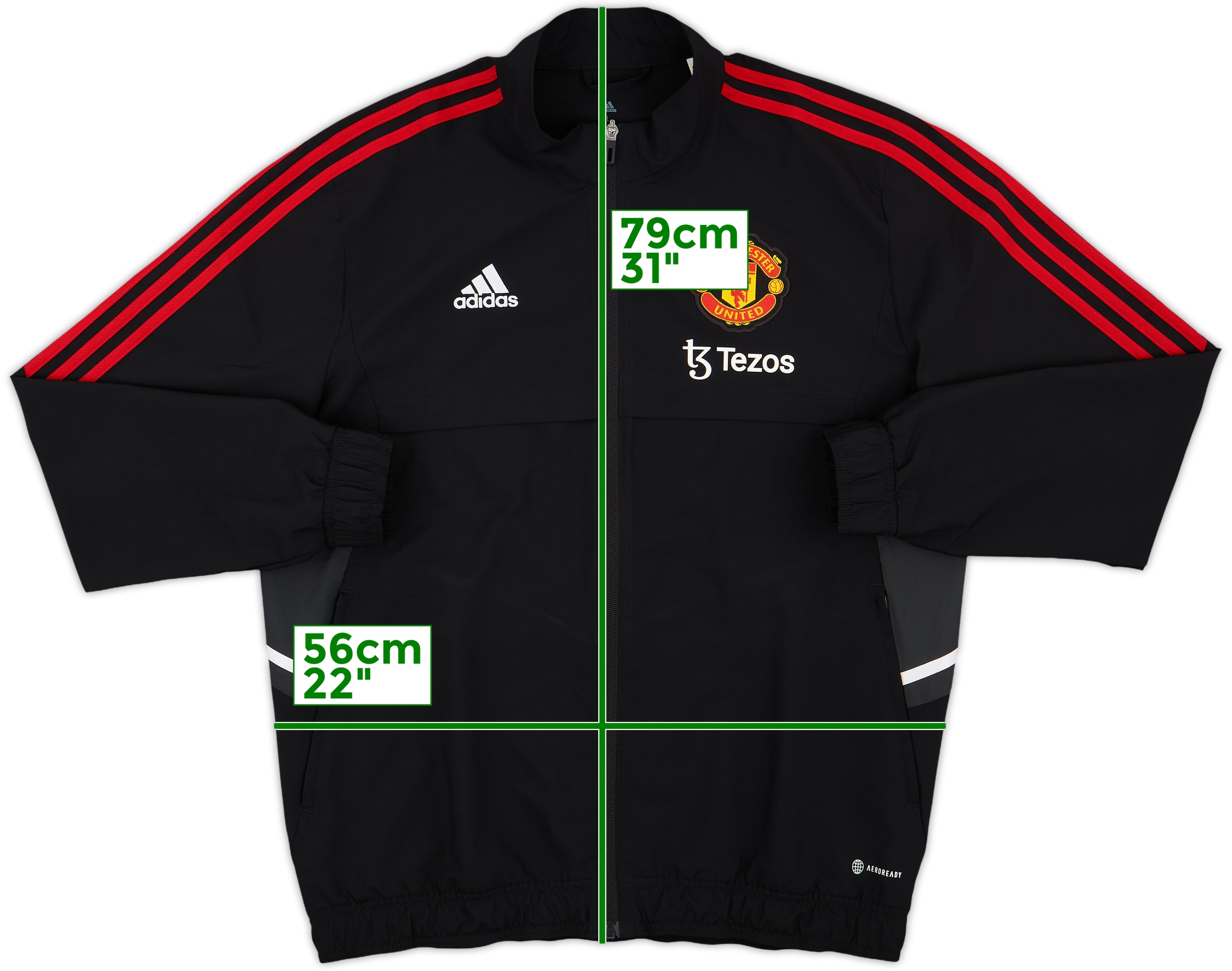 【美品】adidas Manchester United ジャージ Lサイズ 2022-23 Manchester United adidas Track Jacket - 8/10 - (L)