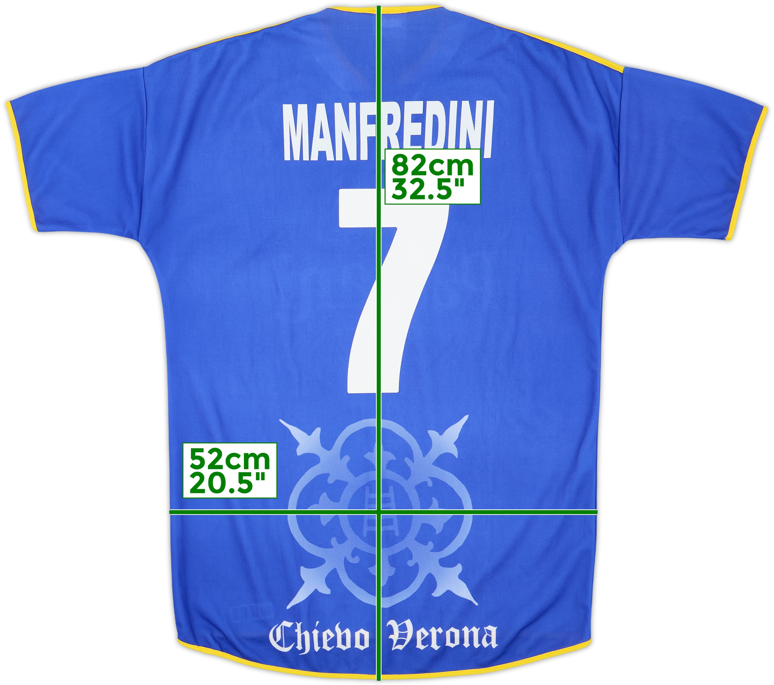 Chievo Verona MANFREDINI 16 XL シャツ 実使用 Chievo Verona MANFREDINI 16 XL シャツ 実使用 Chievo Verona