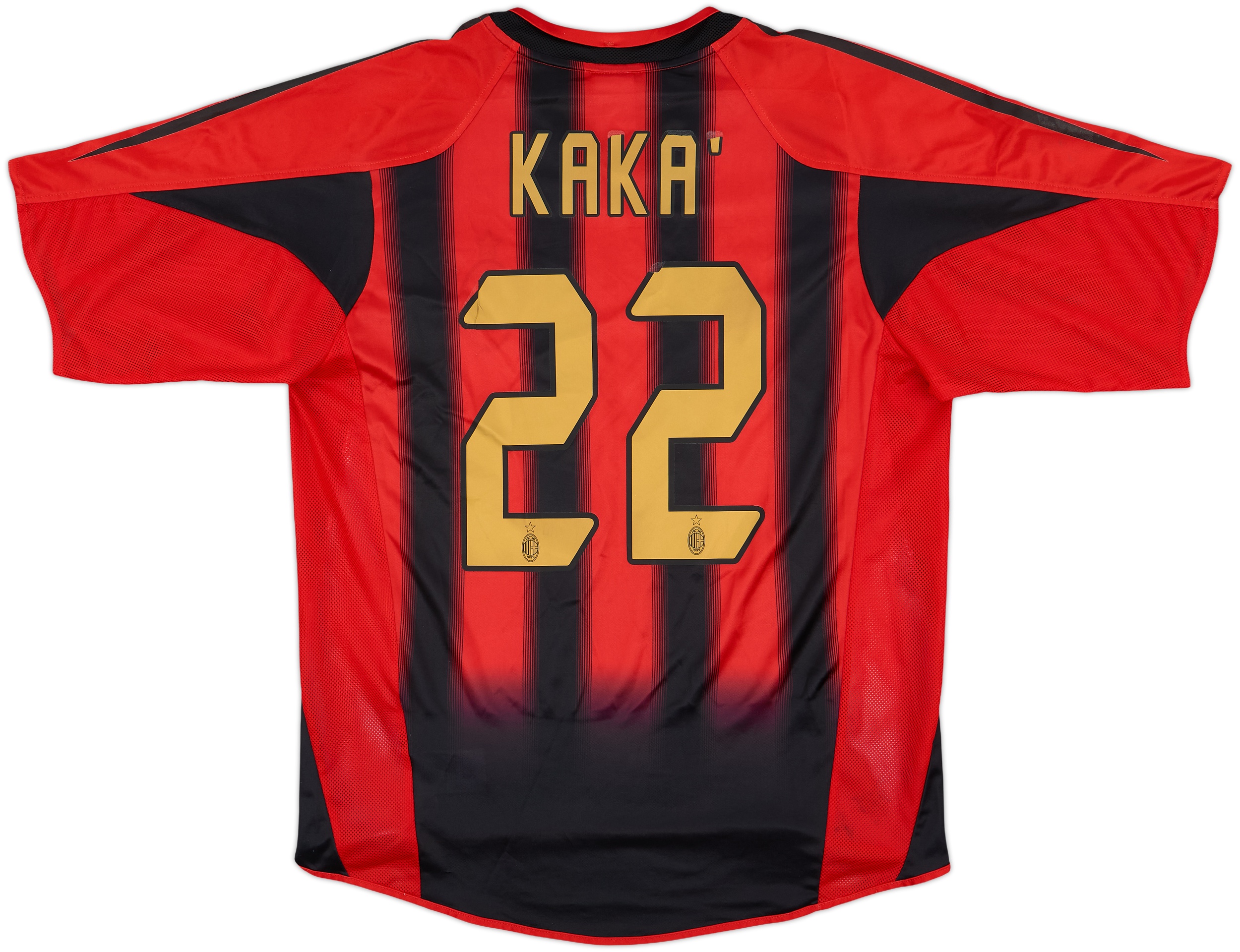 2004-05 AC Milan Home Shirt Kaka #22 - 6/10 - (M)
