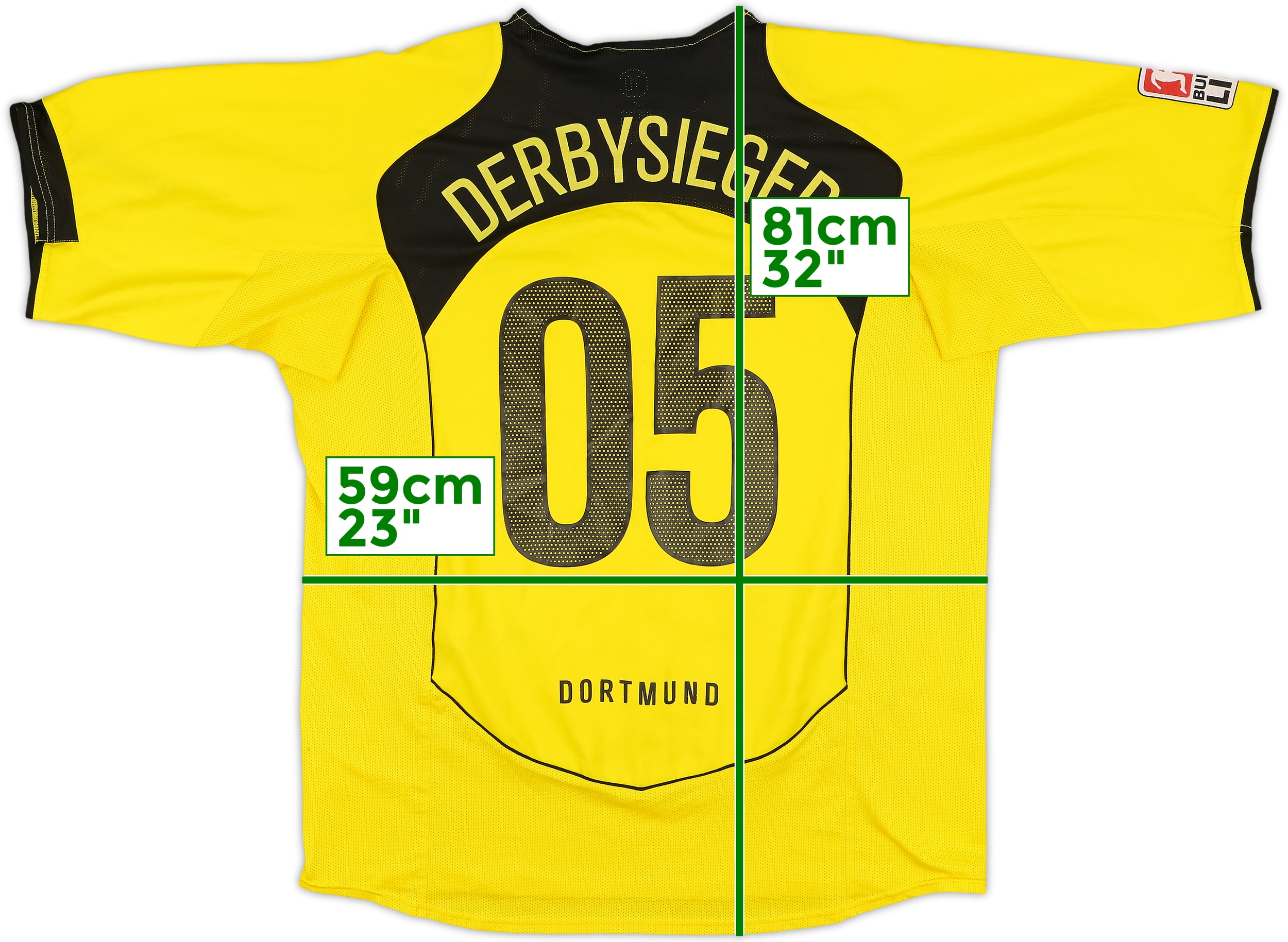 ウェア 04-05 Dortmund Signature Game Shirt 2004-05 Borussia Dortmund Home Shirt Derbysieger #05 - 6/10