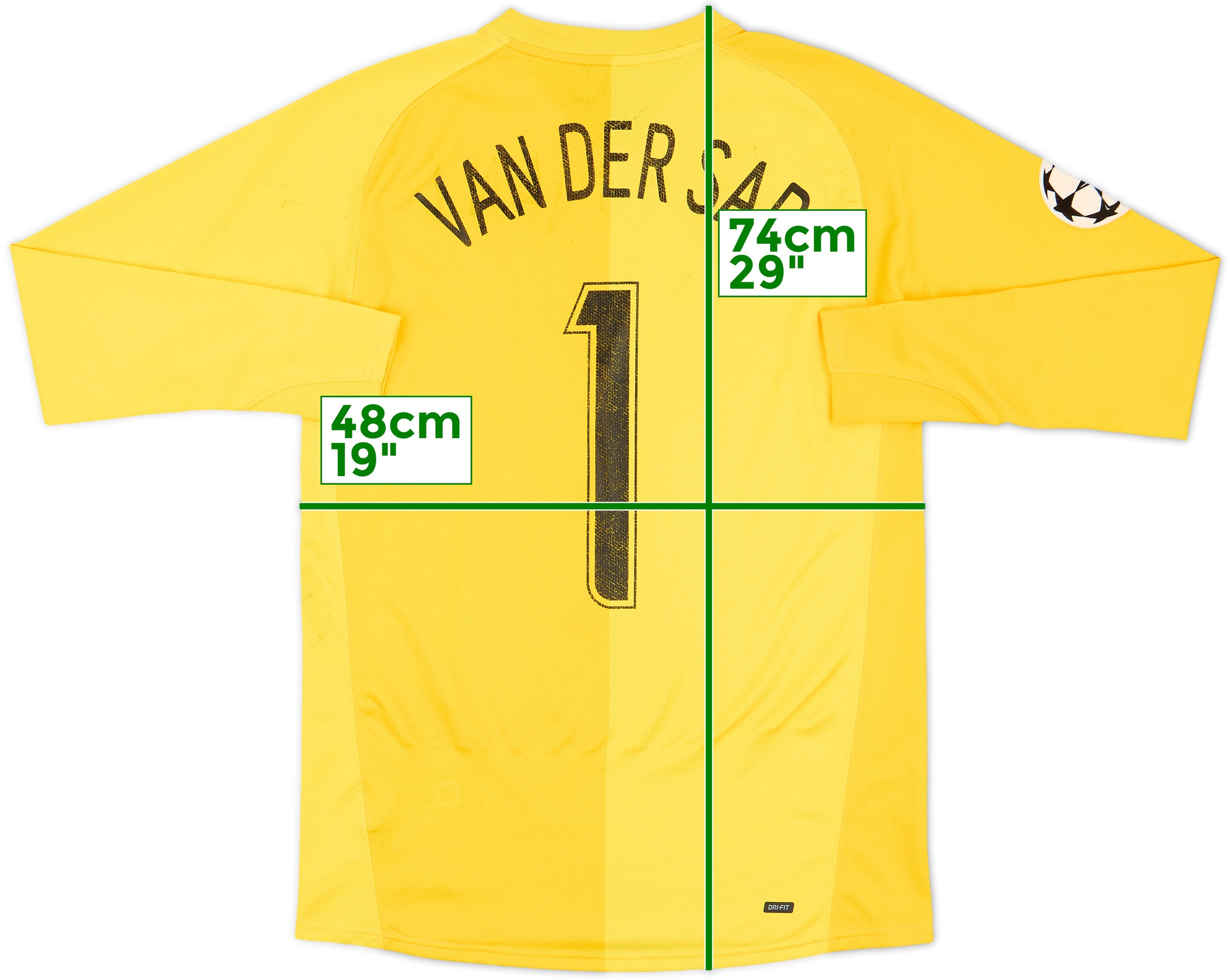 2006-07 Manchester United GK Shirt Van Der Sar #1 - 5/10 - (XL.Boys)