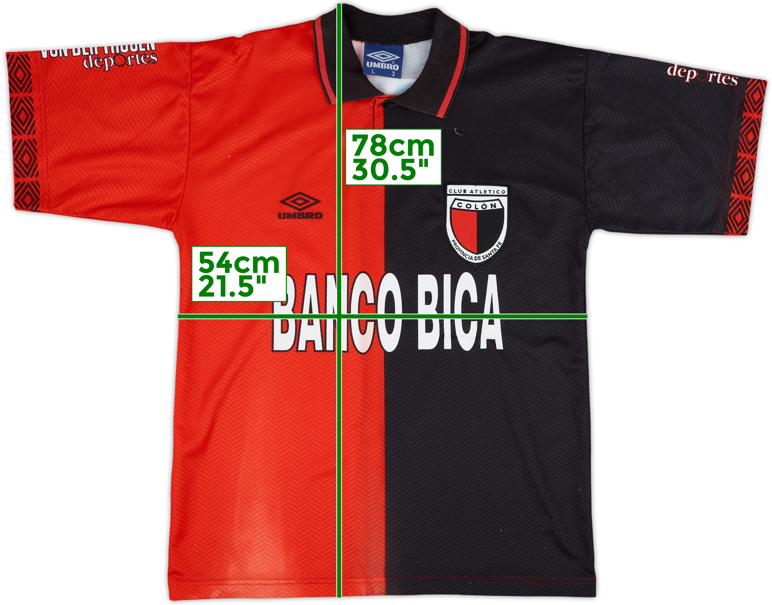 95/96 Colon de Santa Fe ユニフォーム ゲームシャツ