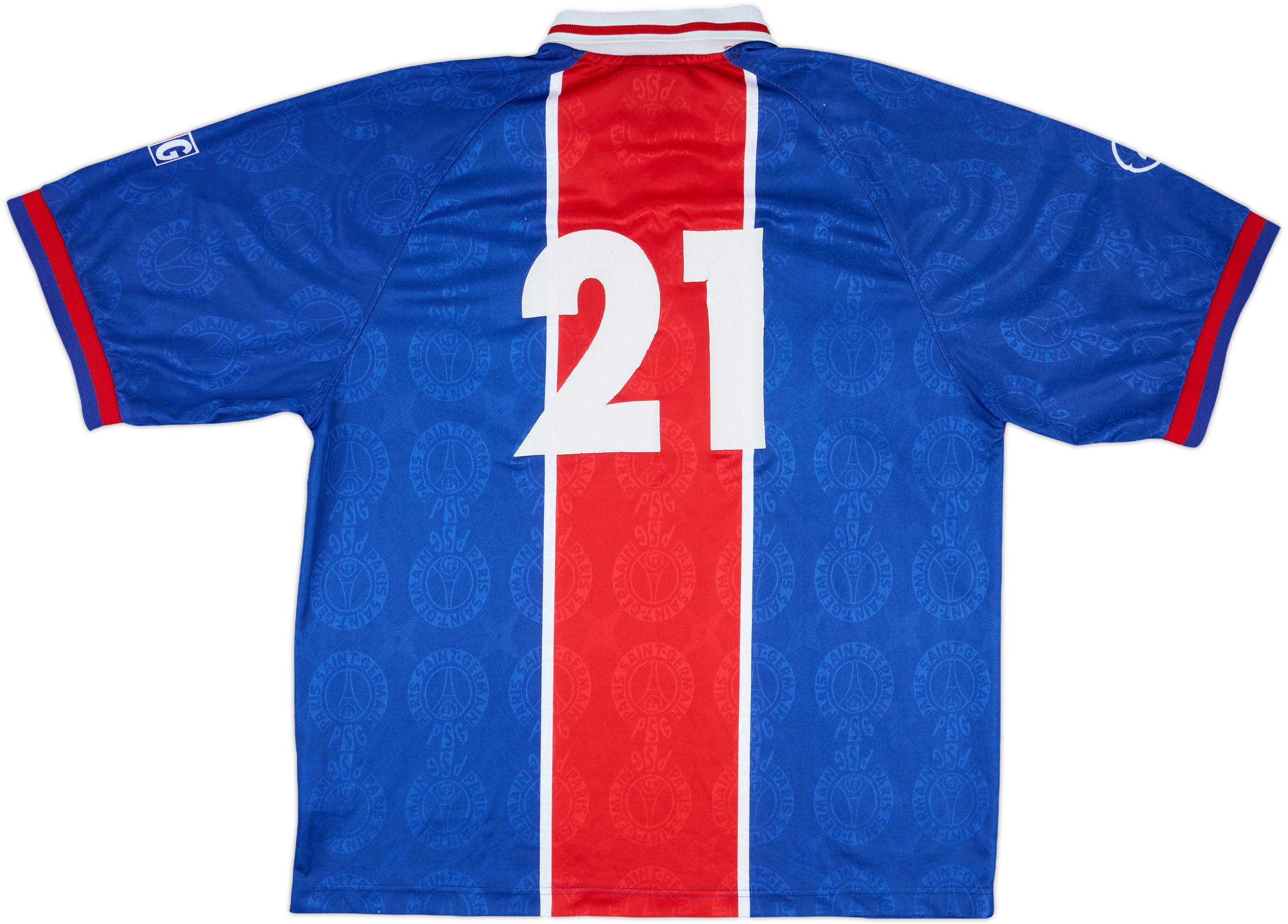 【ファッション通販】の商品をすべて - #21 Shirt Home Saint-Germain Paris 1996-97 7/10 (XXL) - ウェア