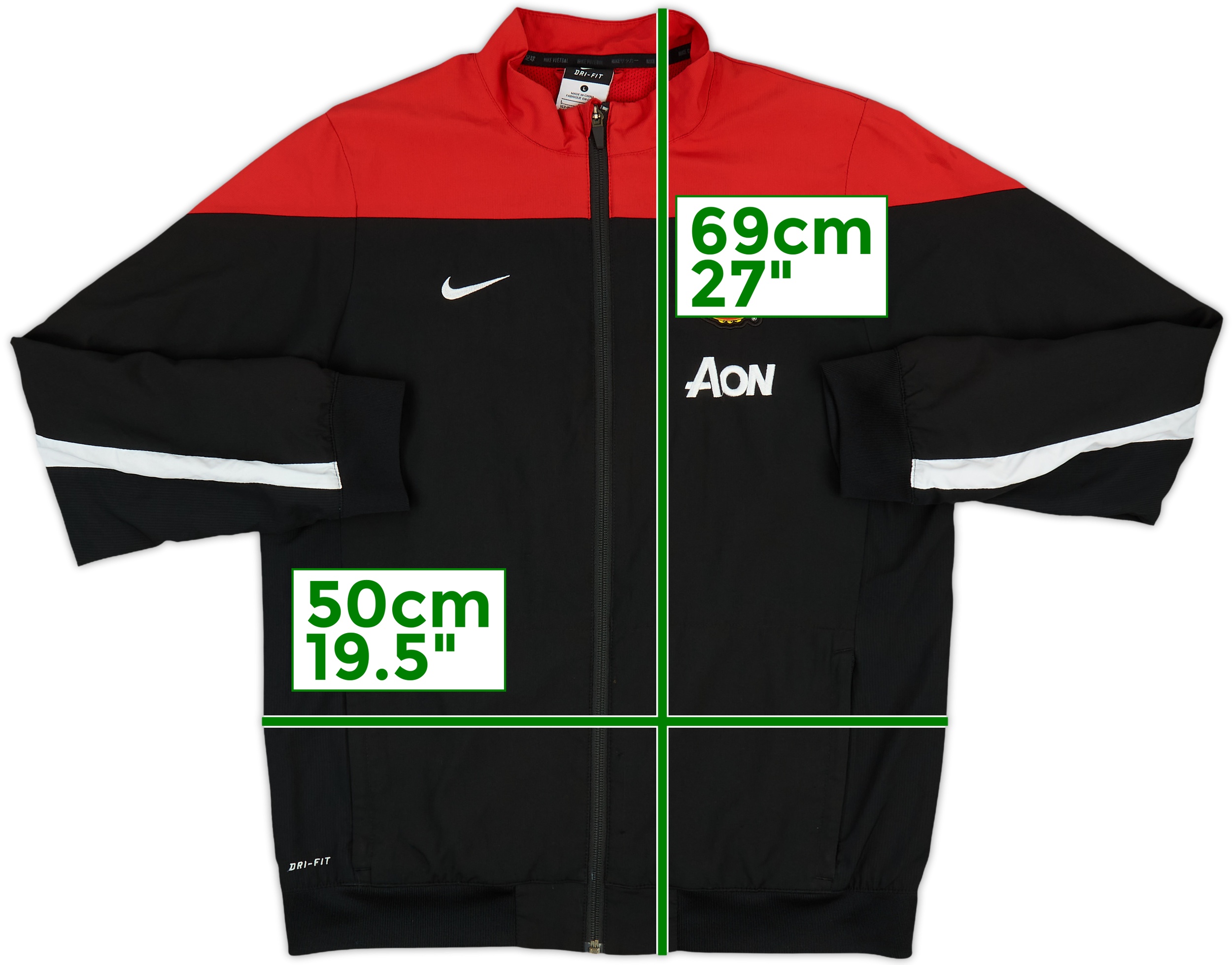 2014-15 Manchester United Nike Track Jacket - 8/10 - (L.Boys)