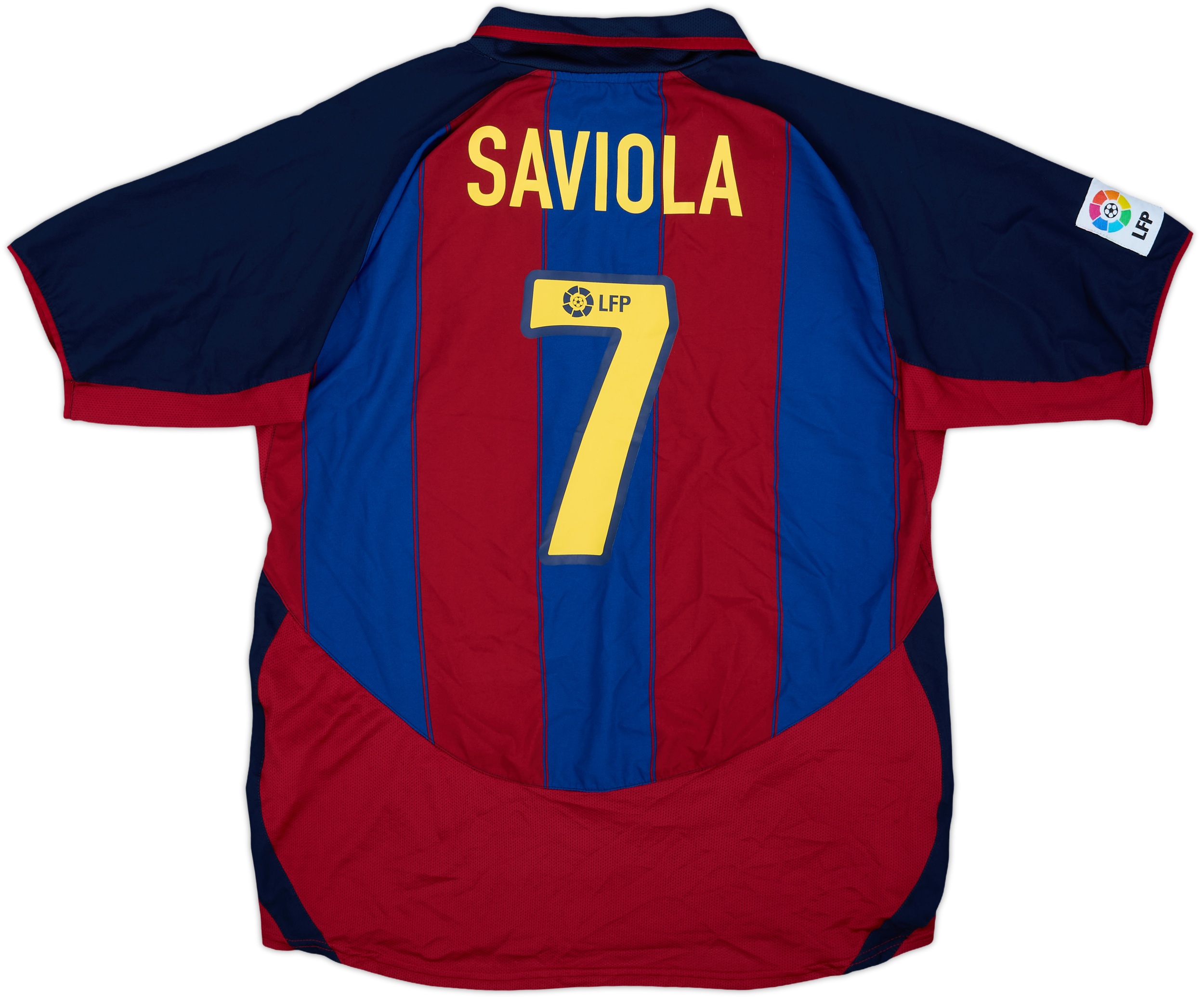【レア】RARE Barcelona #7 Javier Saviola 2001/02 SAVIOLA #7 Barcelona Vintage Nike Home Football