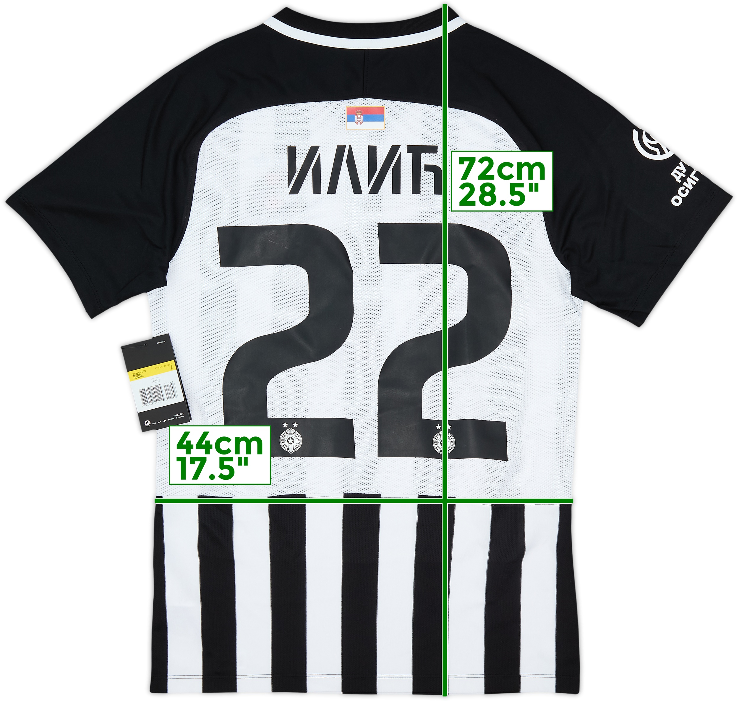 2018-19 Partizan Belgrade Home Shirt Ilic #22 (S)
