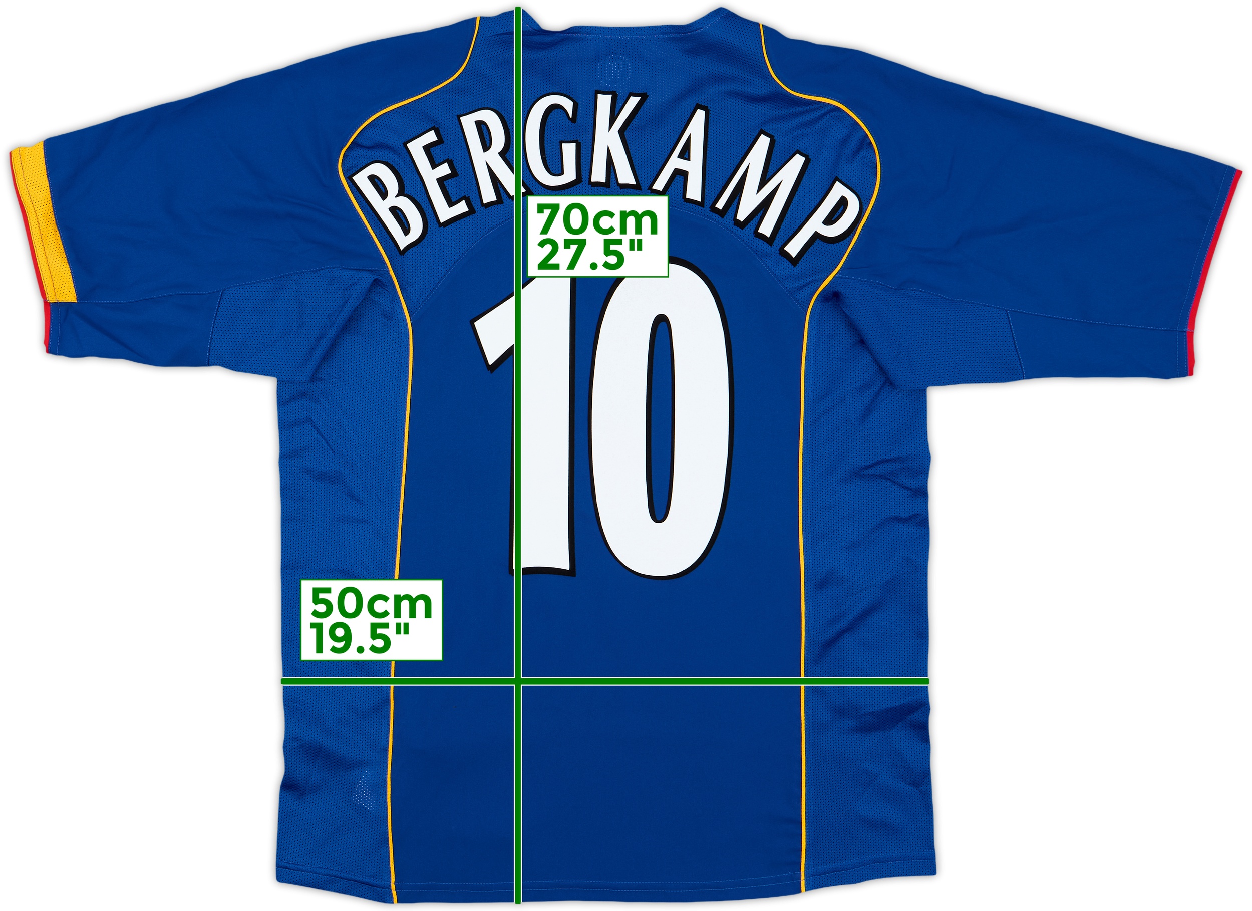 ウェア Arsenal Away 2004/2005 #10 BERGKAMP 210825631050-