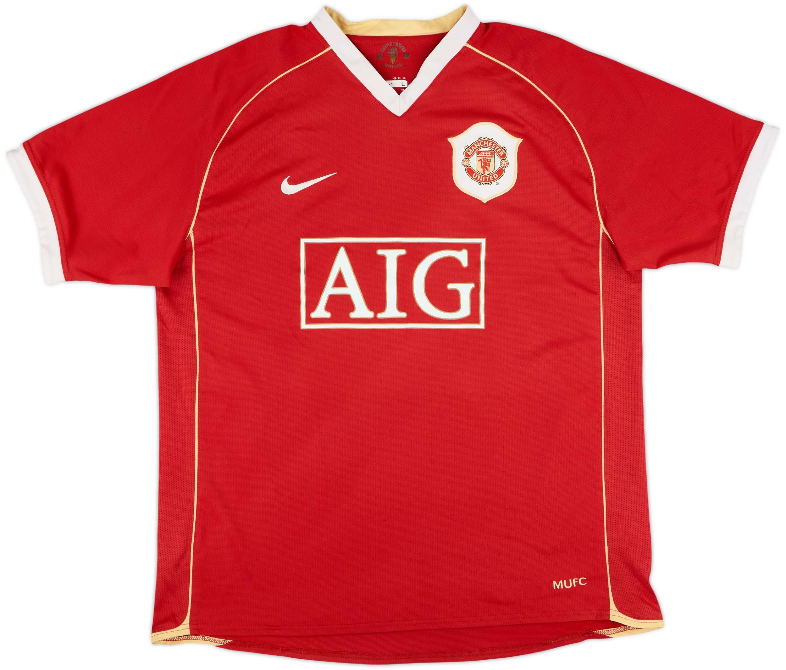 Manchester United 07/08 L パッチ付き スコールズ18 Manchester United 07/08 L パッチ付き スコールズ18 Manchester