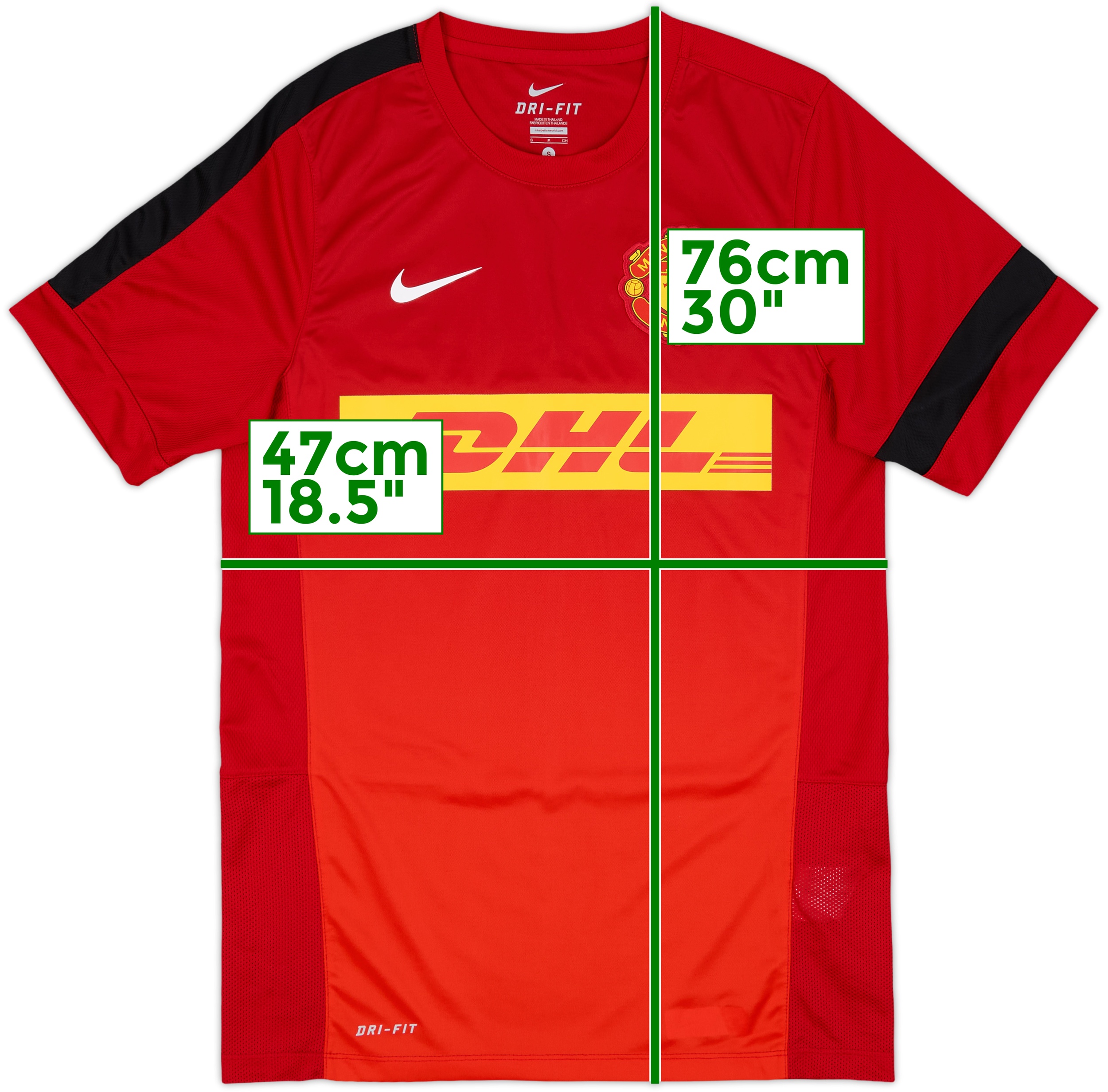 Nike Manchester United シャツ L Manchester United 2013/2014 Nike Home Football Shirt Jersey