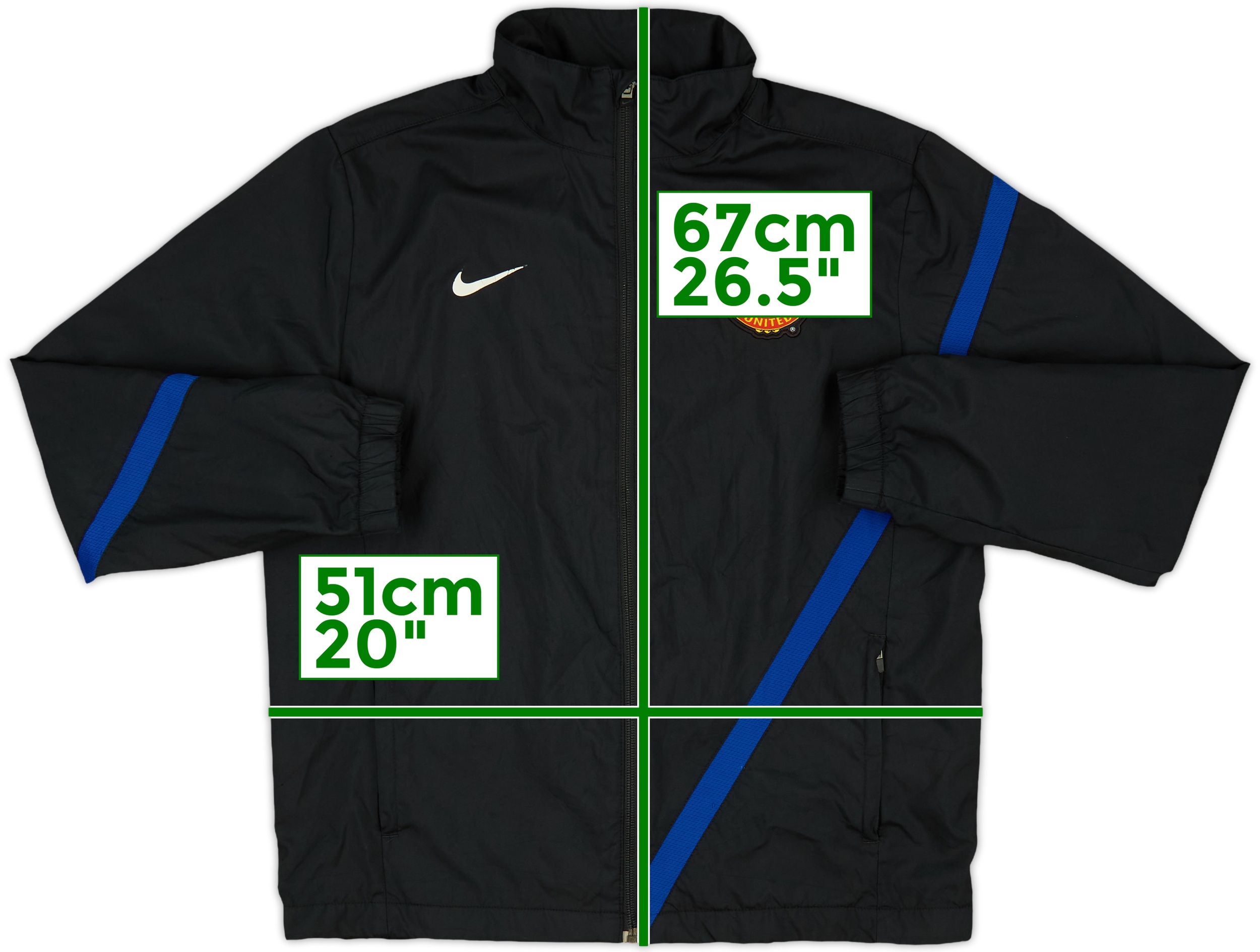 2011-12 Manchester United Nike Track Jacket - 8/10 - (L.Boys)