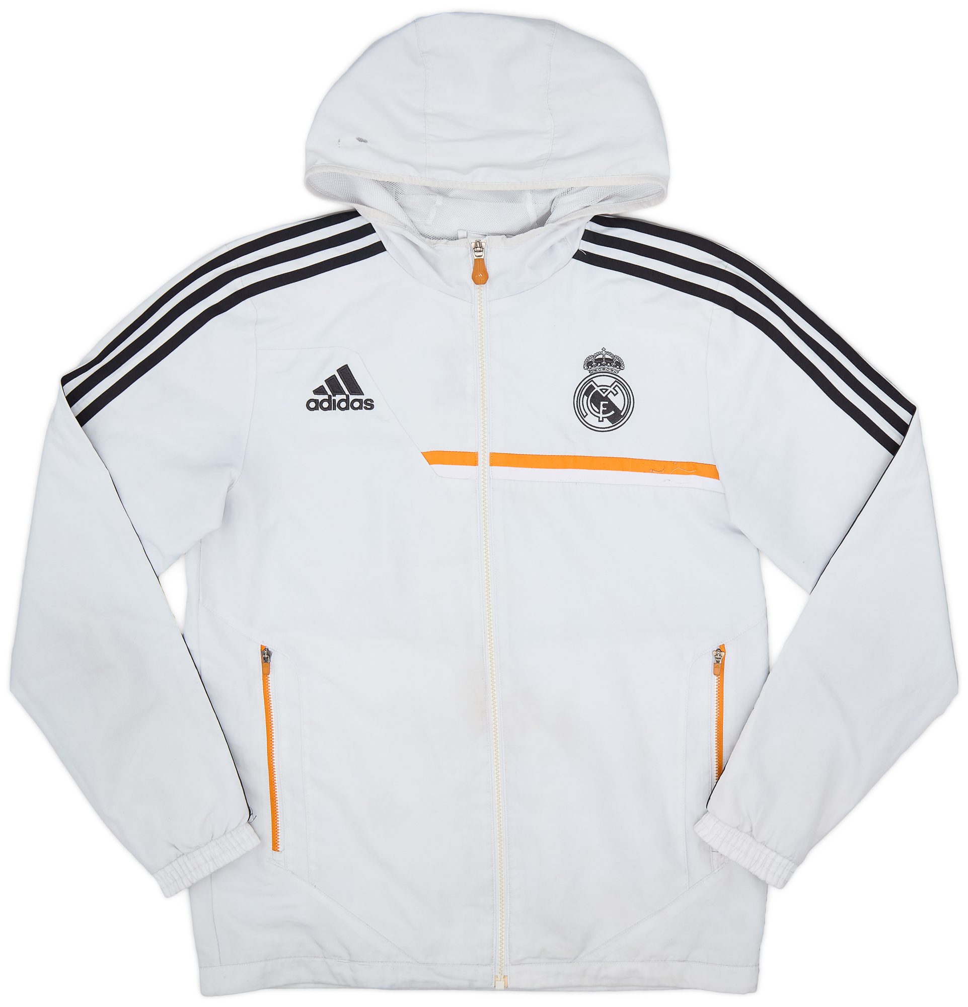 2013-14 Real Madrid adidas Hooded Track Jacket - 5/10 - (XS) 2013-14 Real Madrid adidas Hooded Track Jacket - 5/10 - (XS)