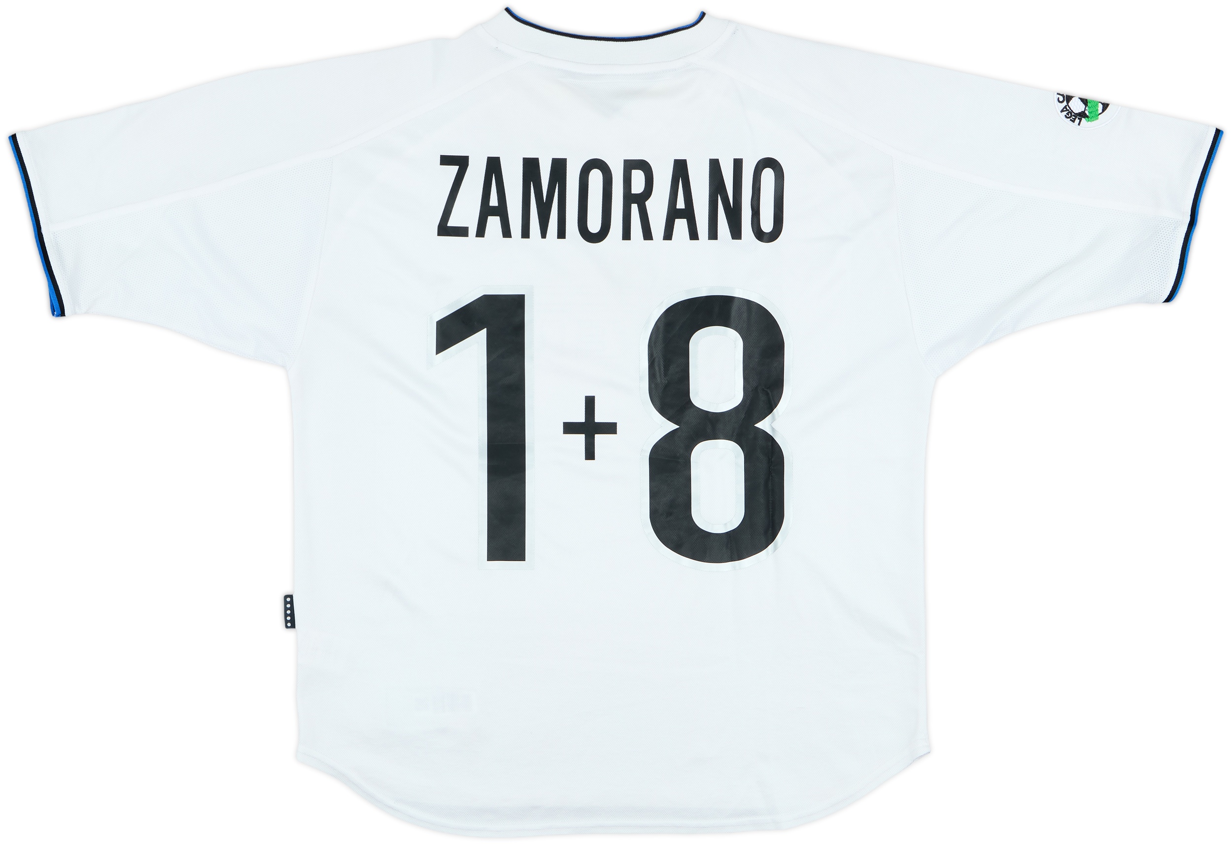 1999-00 Inter Milan Away Shirt Zamorano #1+8 - 7/10 - (M)