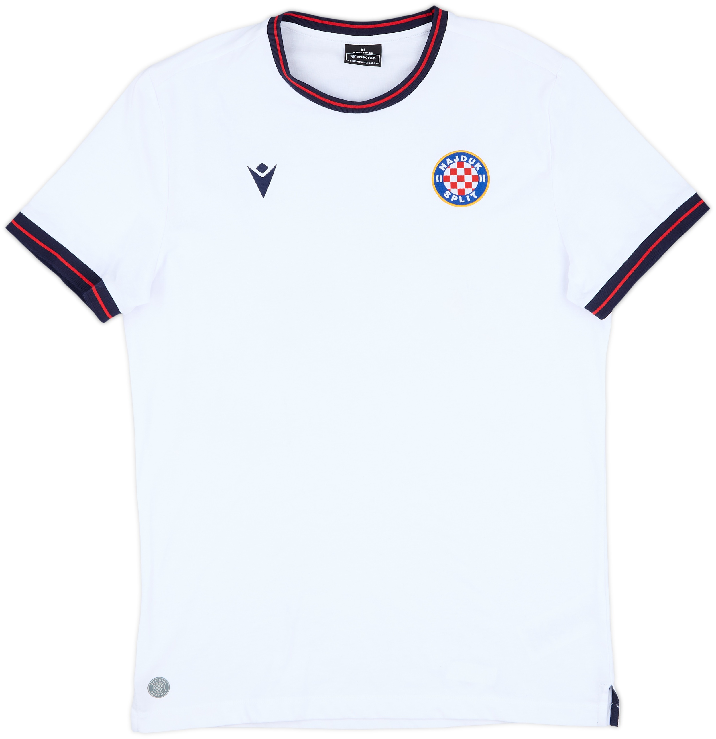 T-shirt Macron Hajduk Split – Homme – Taille 2XL – Coton Bleu