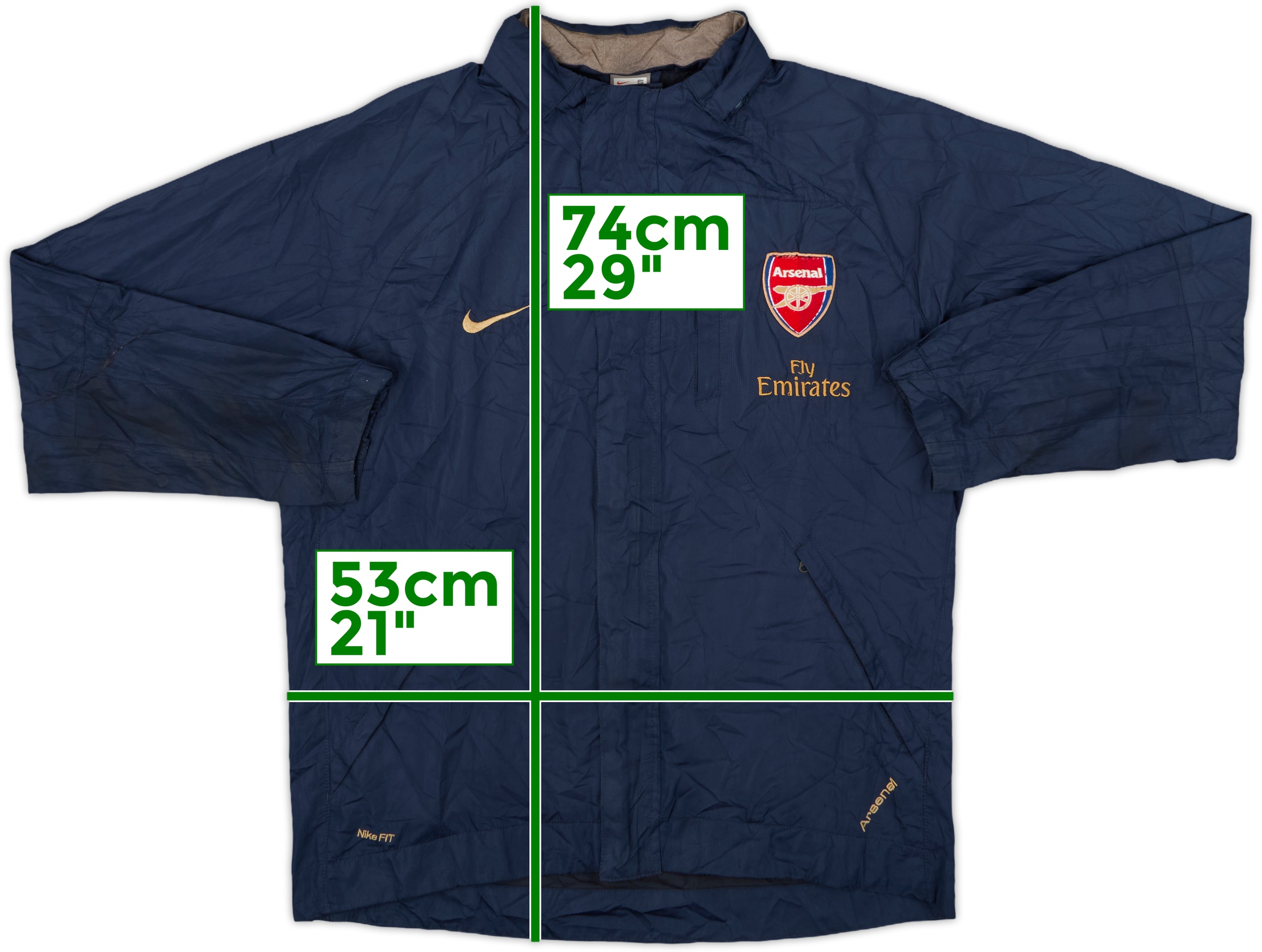 ウェア NIKE Arsenal M 2007-08 Arsenal Nike Rain Jacket - 5/10 - (S)