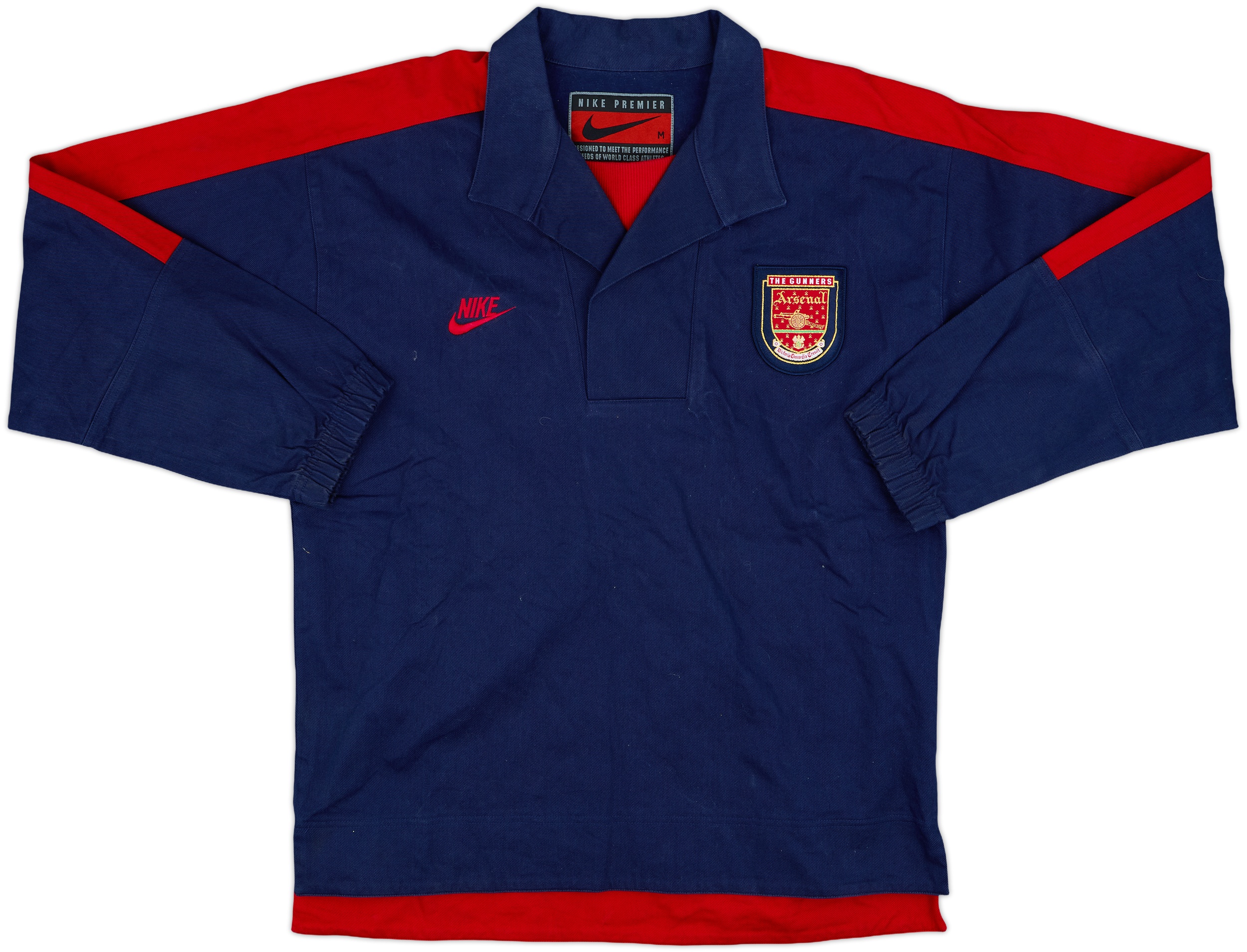 1994-96 Arsenal Nike Drill Top - 9/10 - (M)
